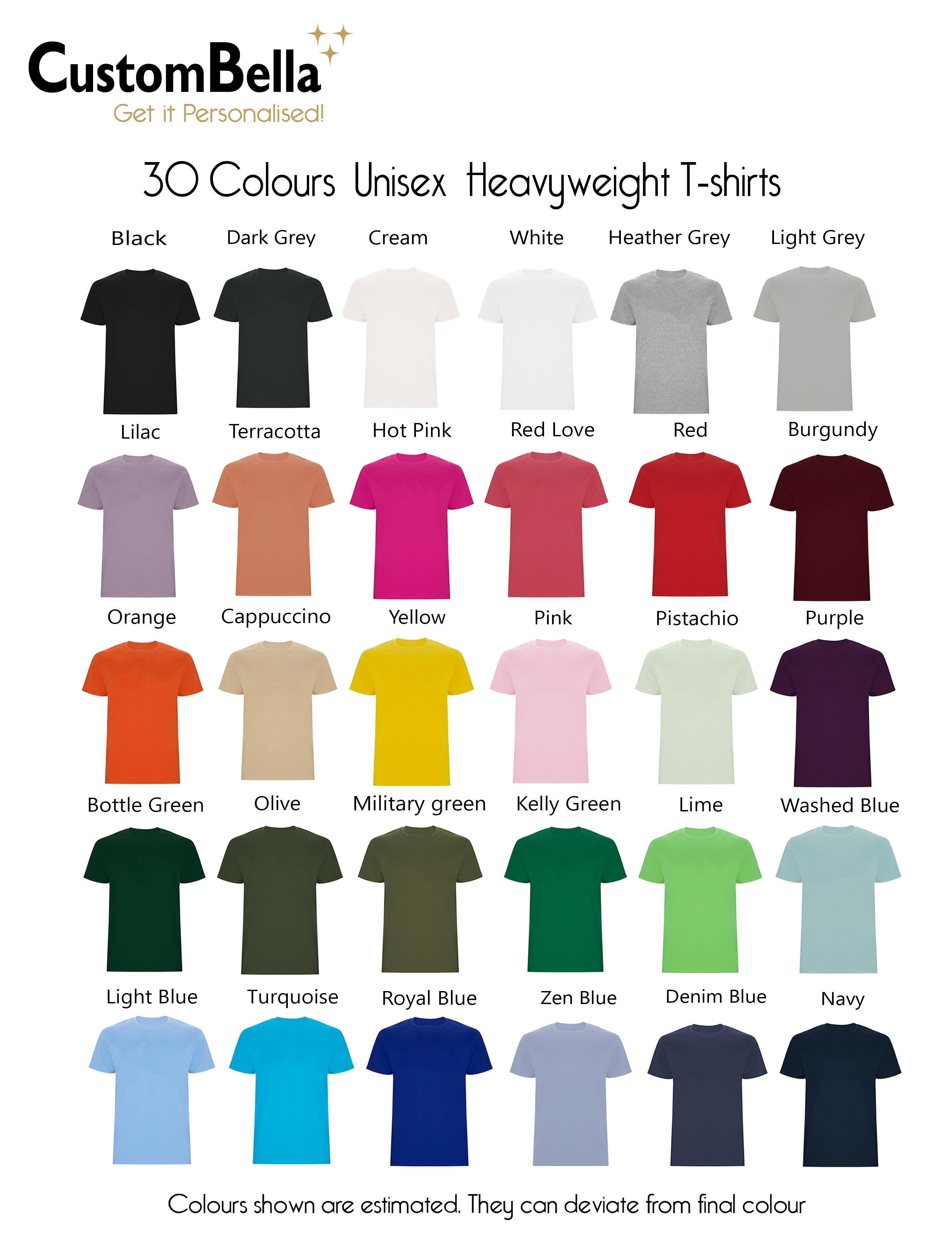 Printed heavyweight T-shirt terracotta with your logo or name