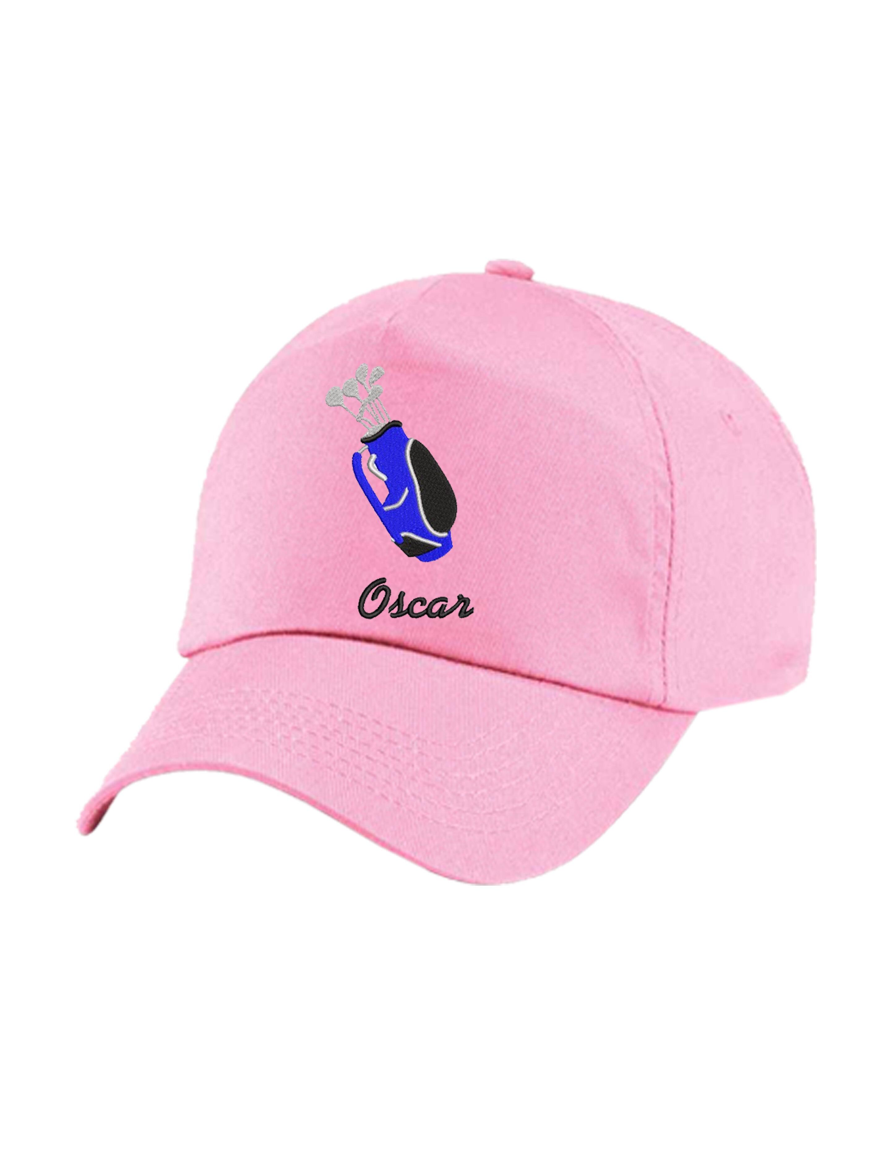 Golf Bag Design Embroidered Golf Cap Pink