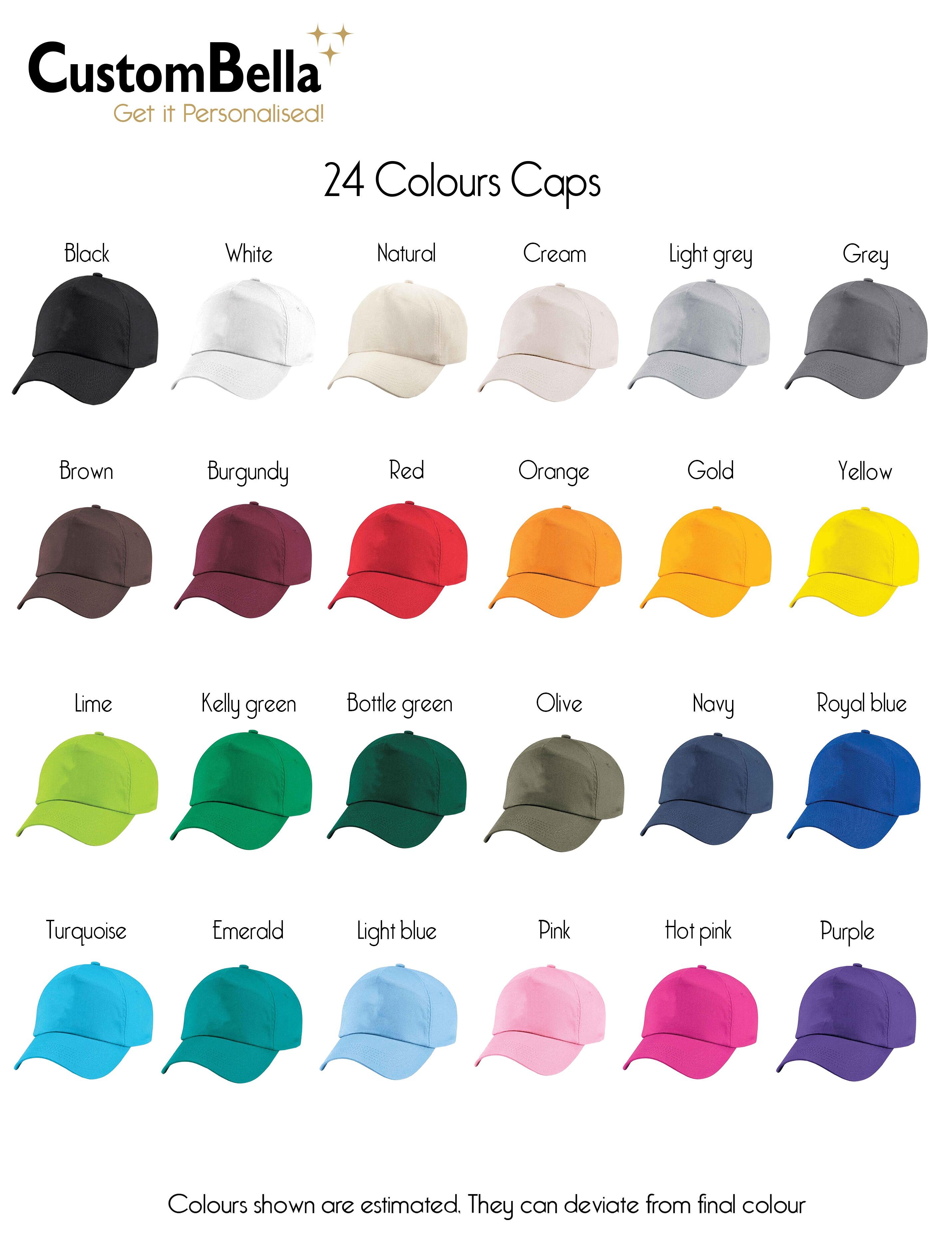 Customised Printed Baseball Cap Burgundy