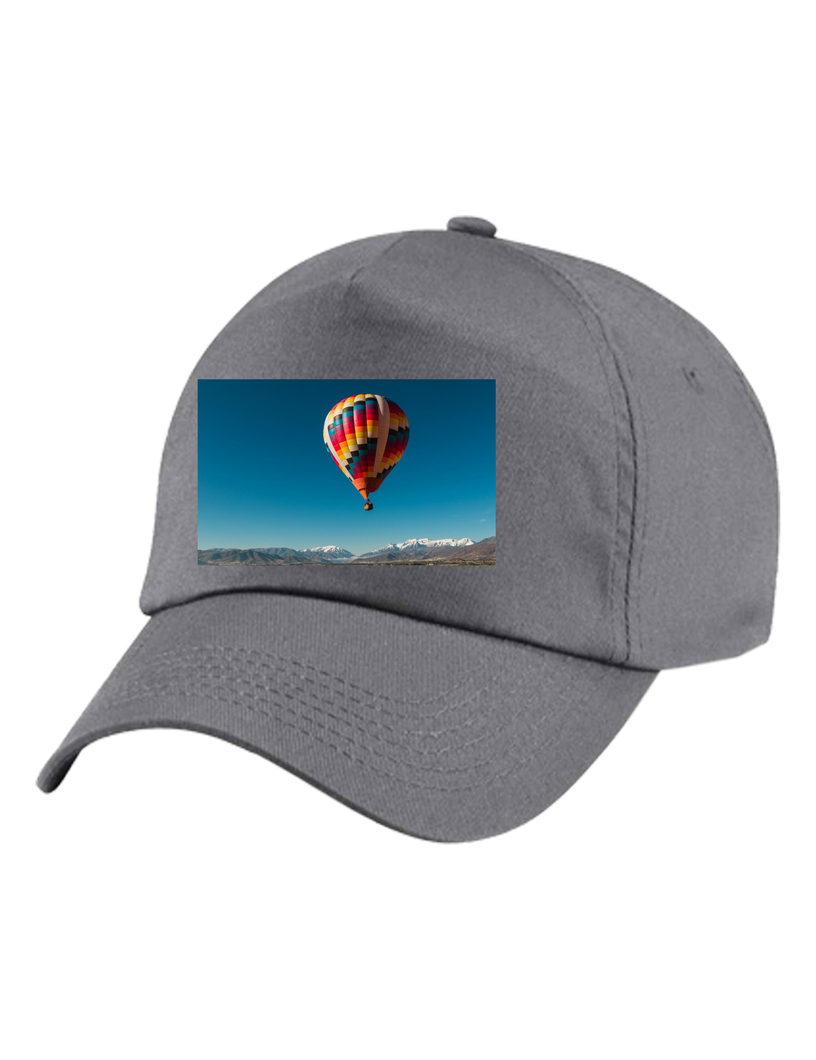 Customised photo printed cap dark grey