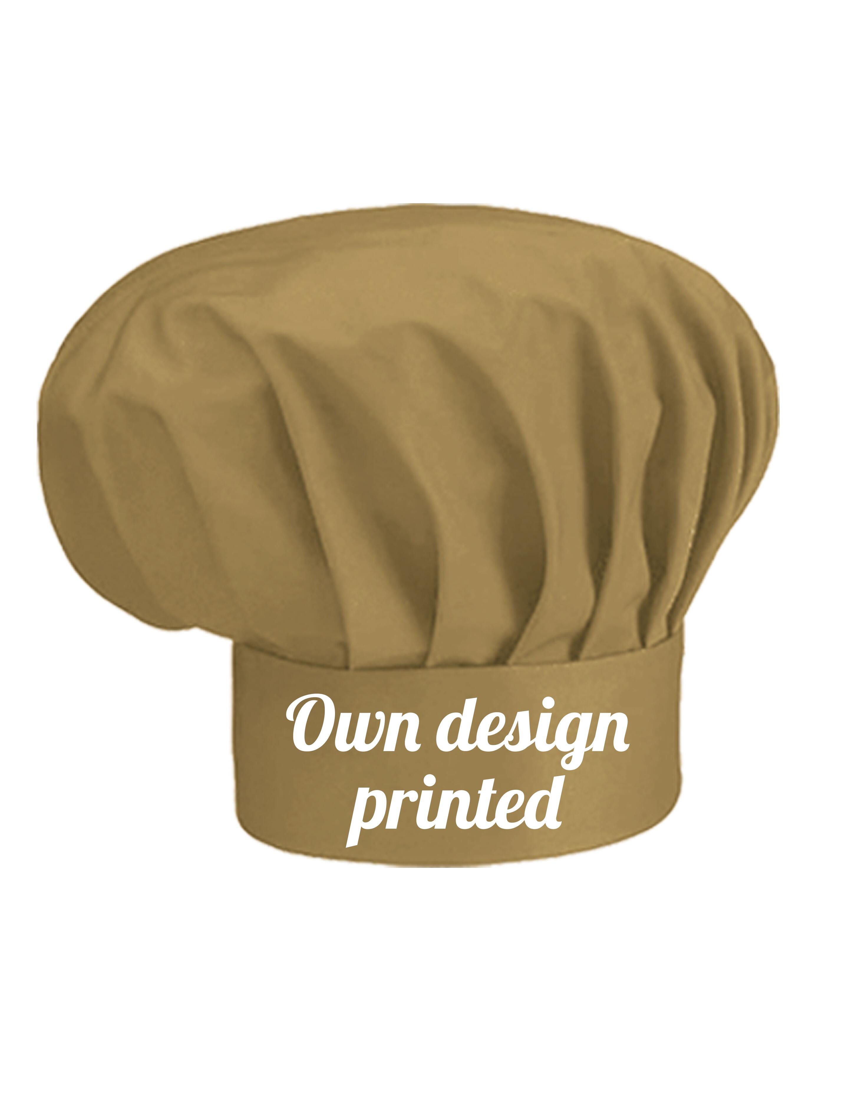 Personalised Kids Chef Hat Cappuccino Printed