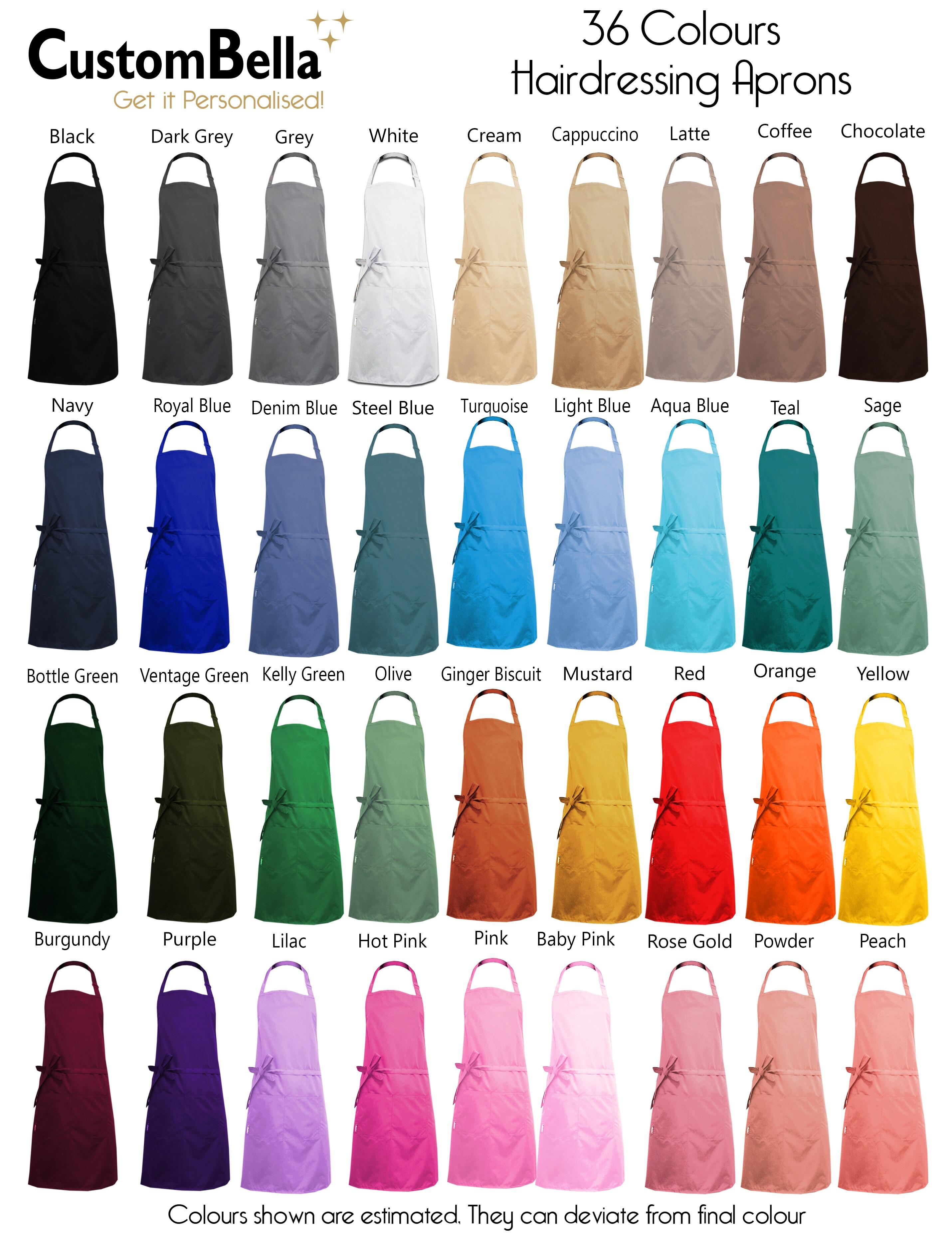 Embroidered Waterproof Hairdressing Apron Latte with logo or name