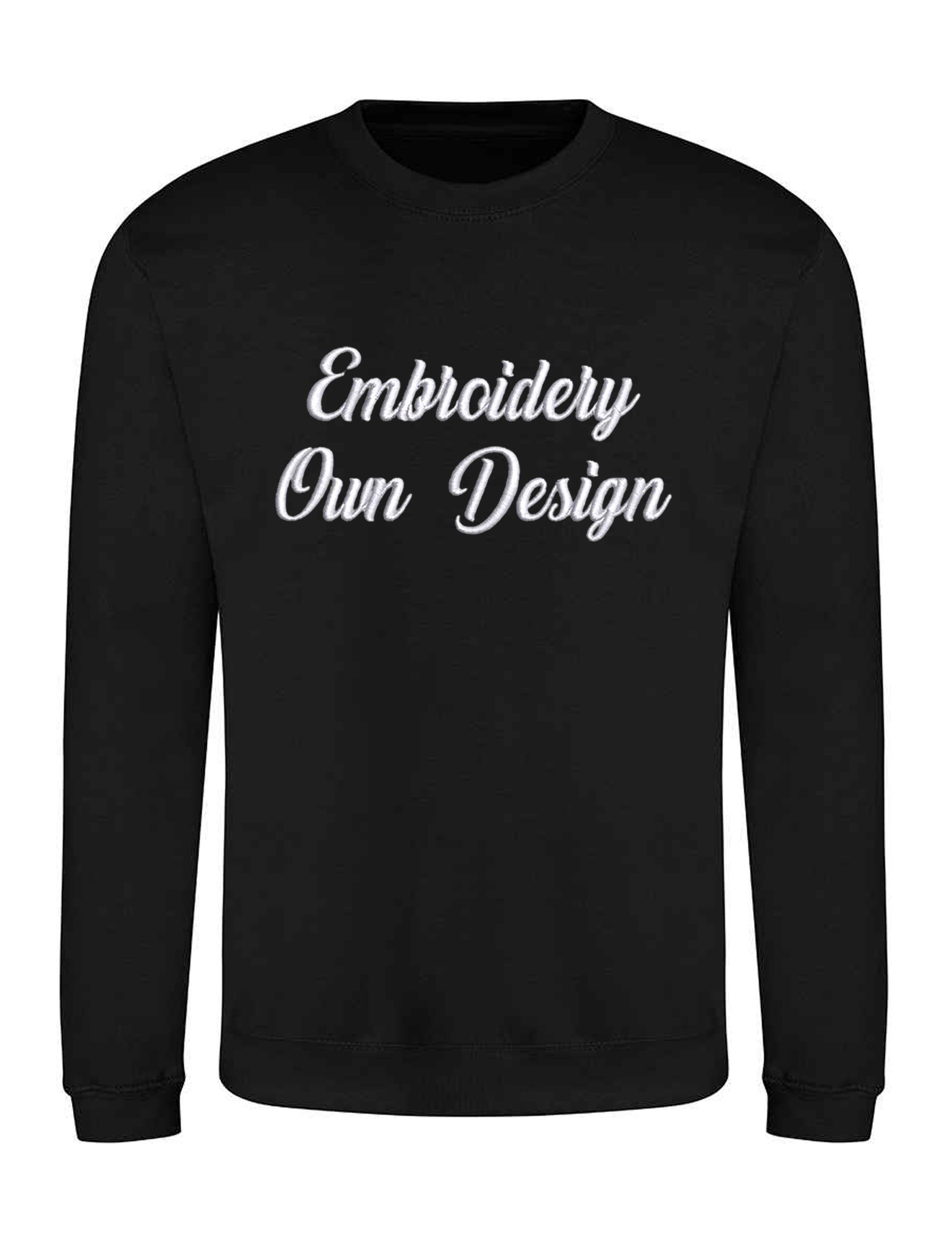 Personalised Jumper Black with embroidery