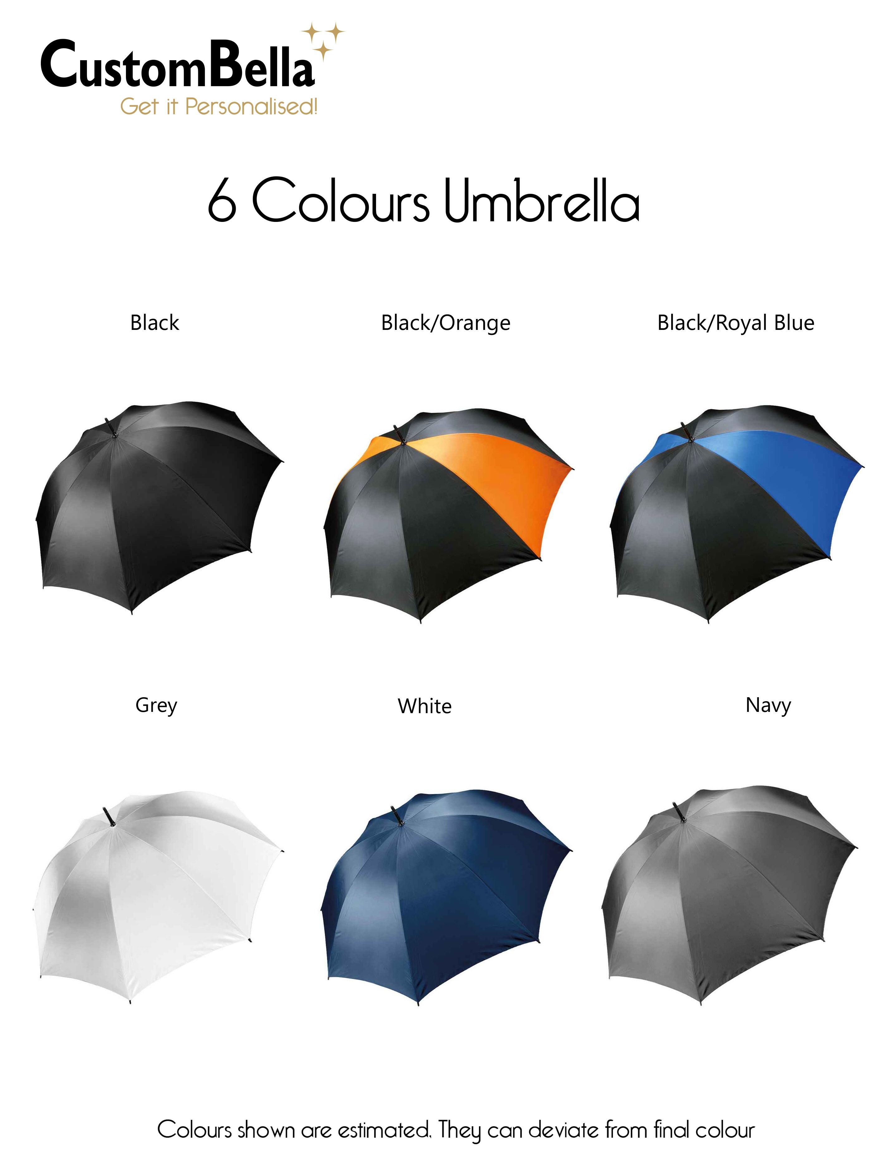 Custom Storm Umbrella Grey with print