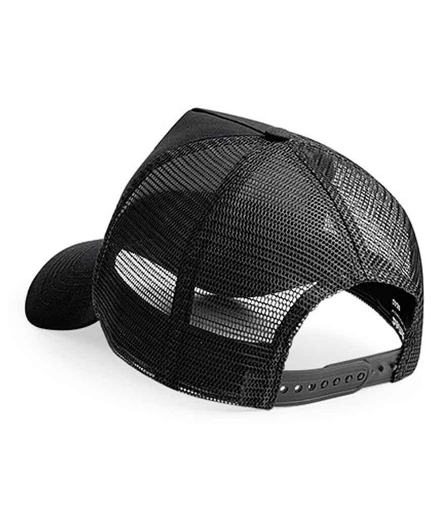 Custom Embroidered Snapback Trucker Cap Black