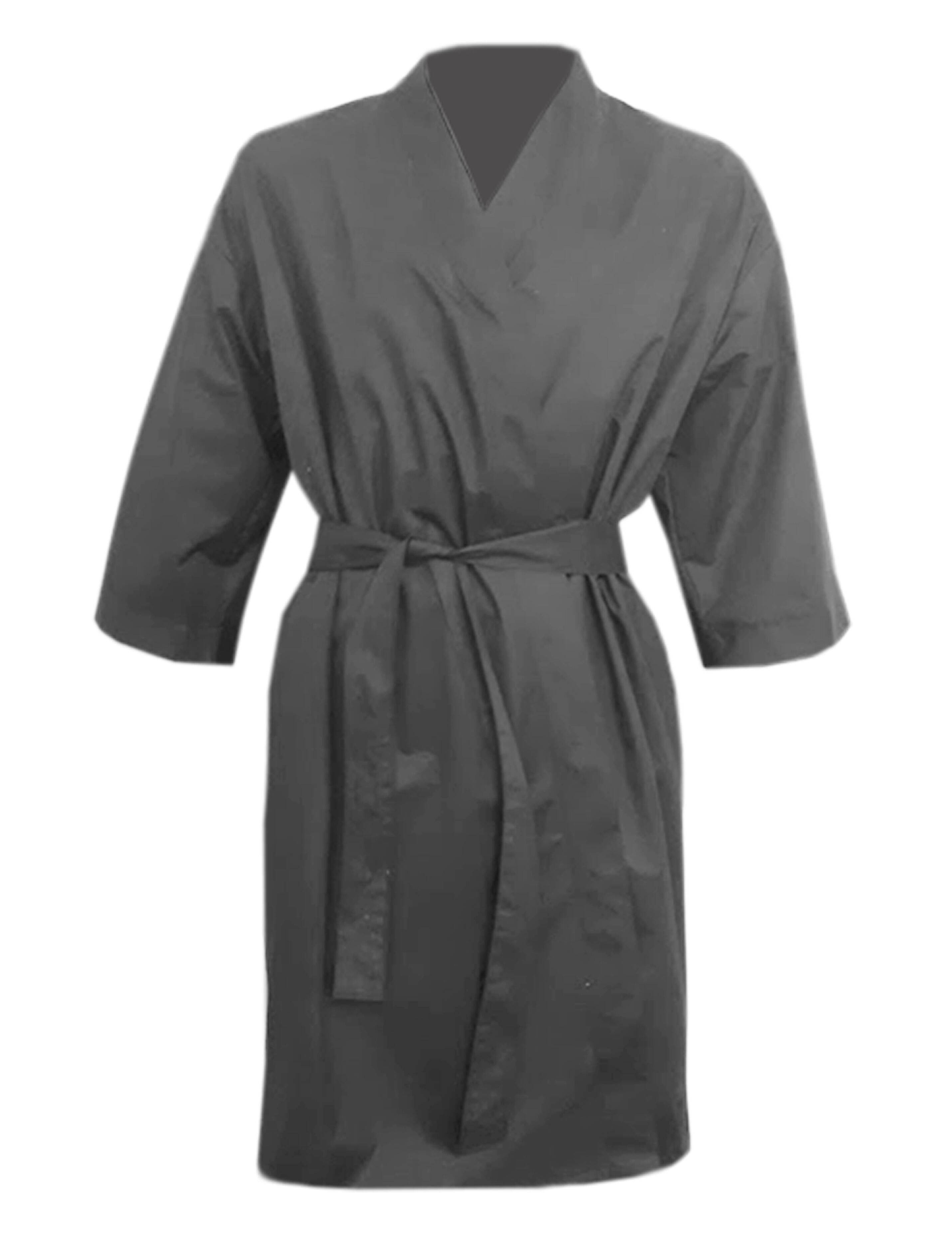 Nibano hairdressing kimono gown dark grey