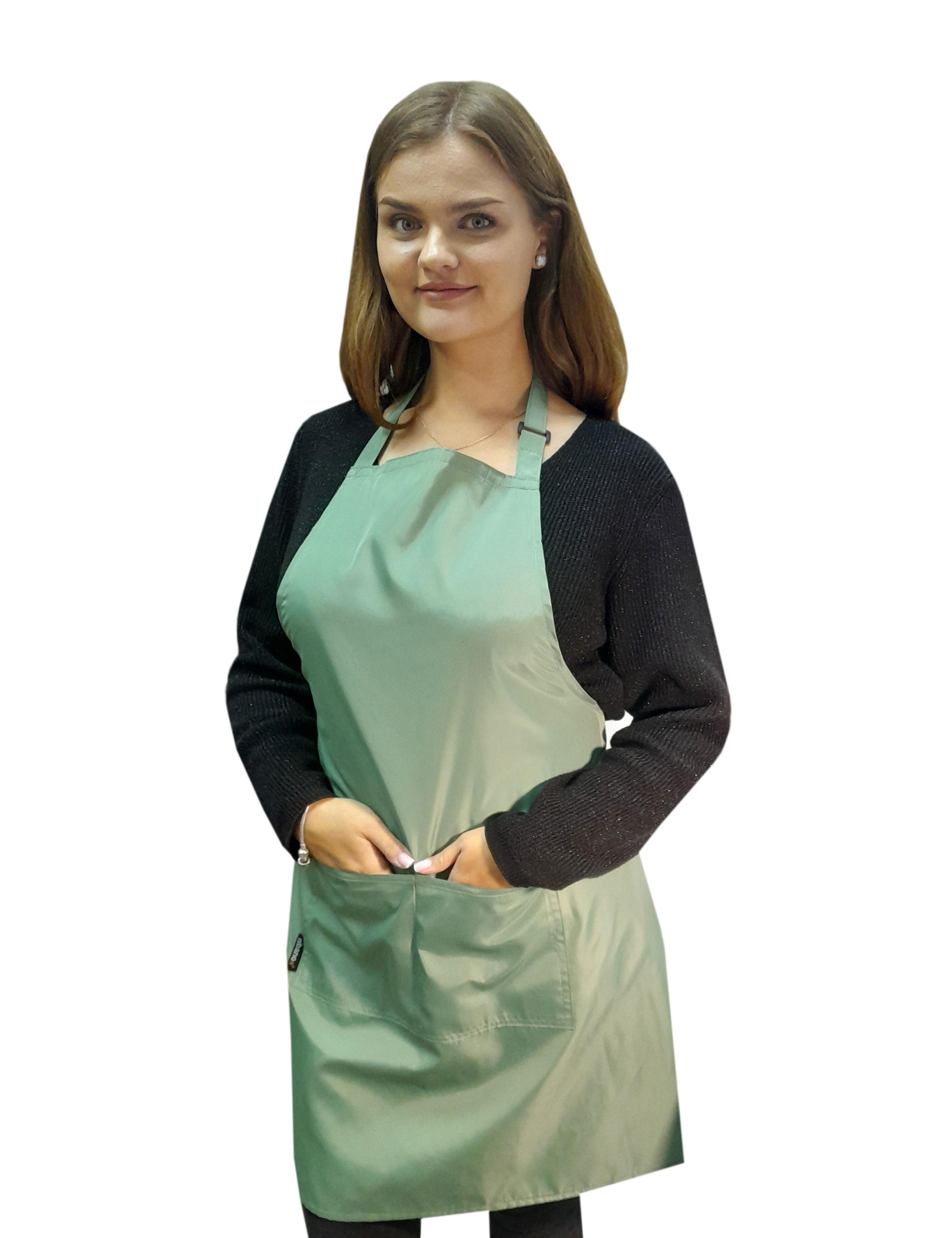 Hairdresser’s waterproof apron olive
