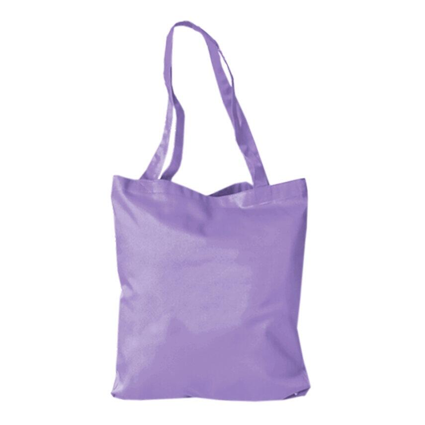 Lilac polycotton tote bag