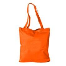Orange polycotton tote bag
