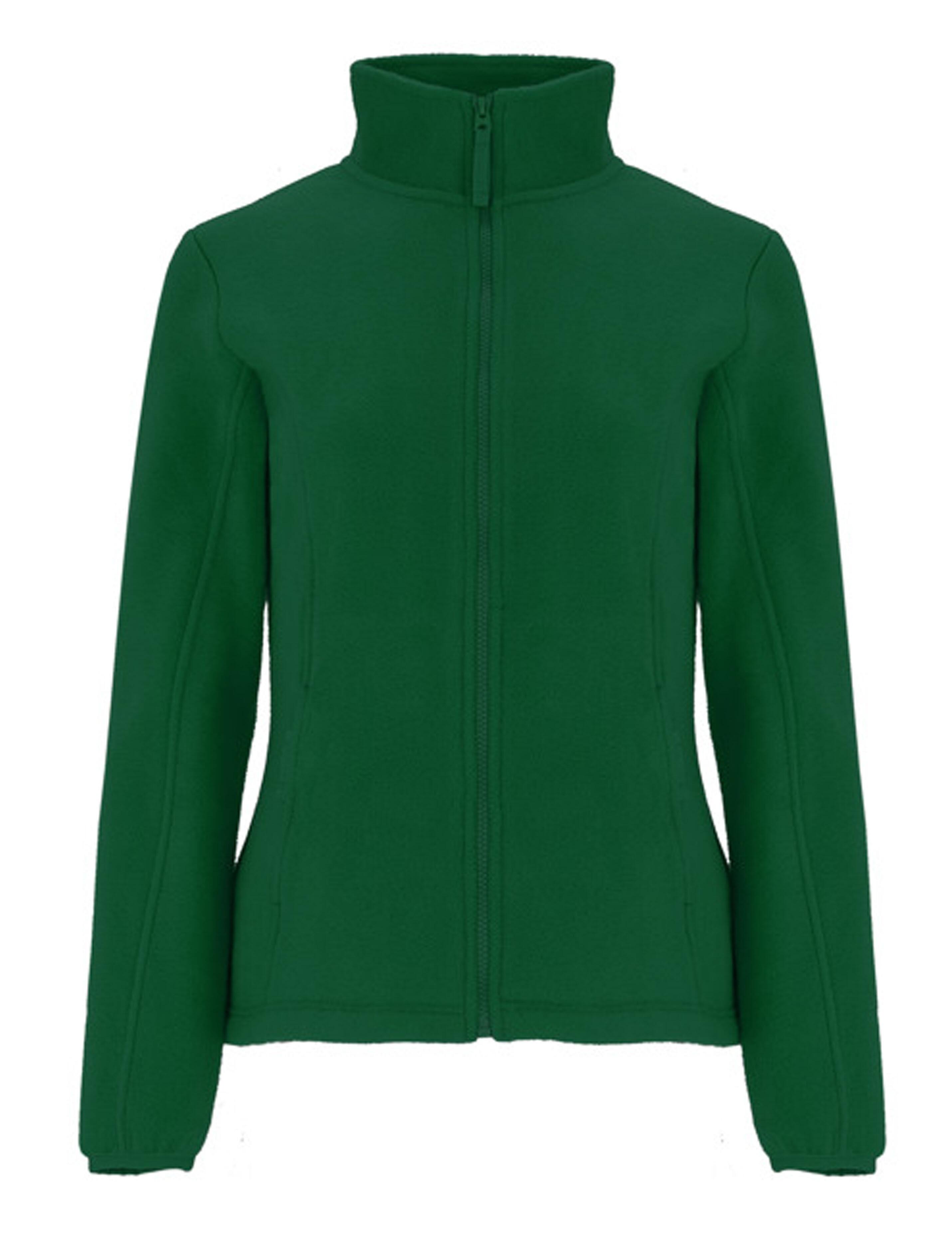 Bottle Green fleece jacket women plain or embroidered