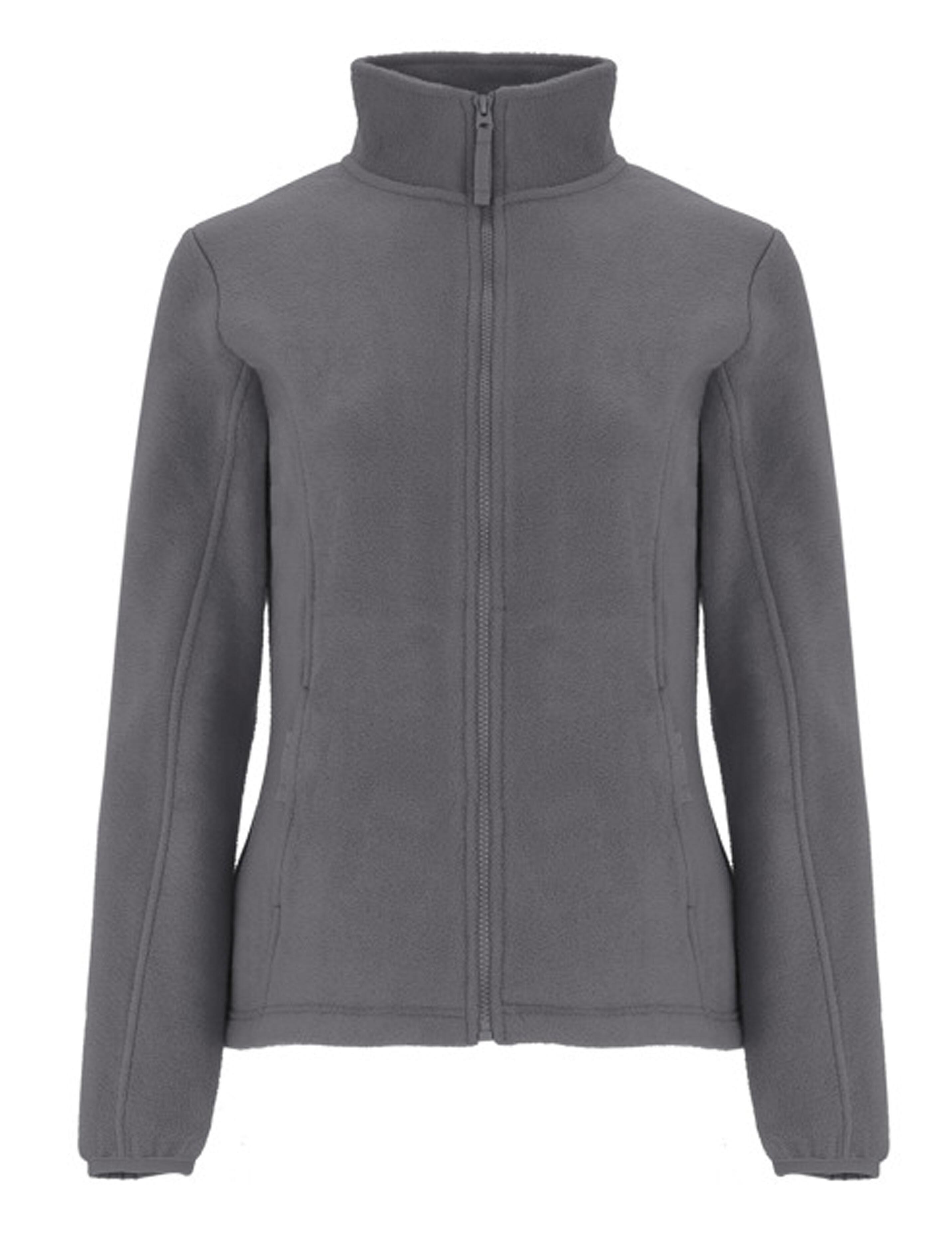 Grey fleece jacket women plain or embroidered