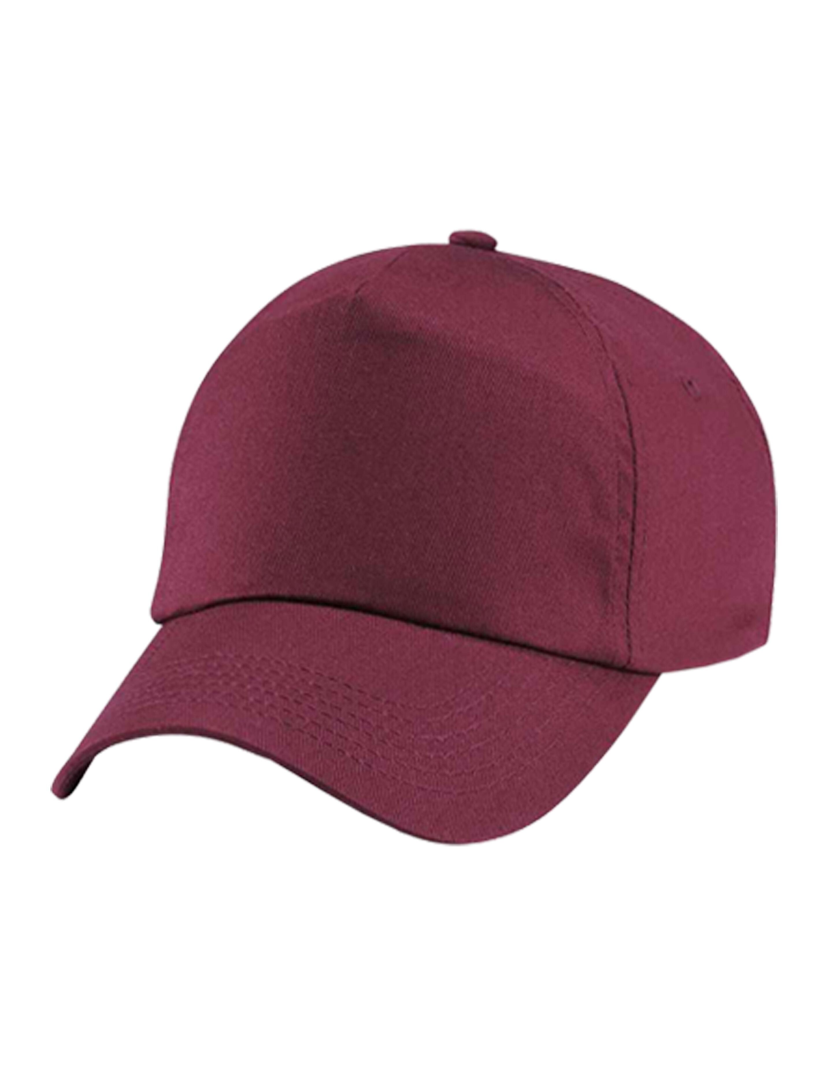 Burgundy baseball cap premium quality for custom branding