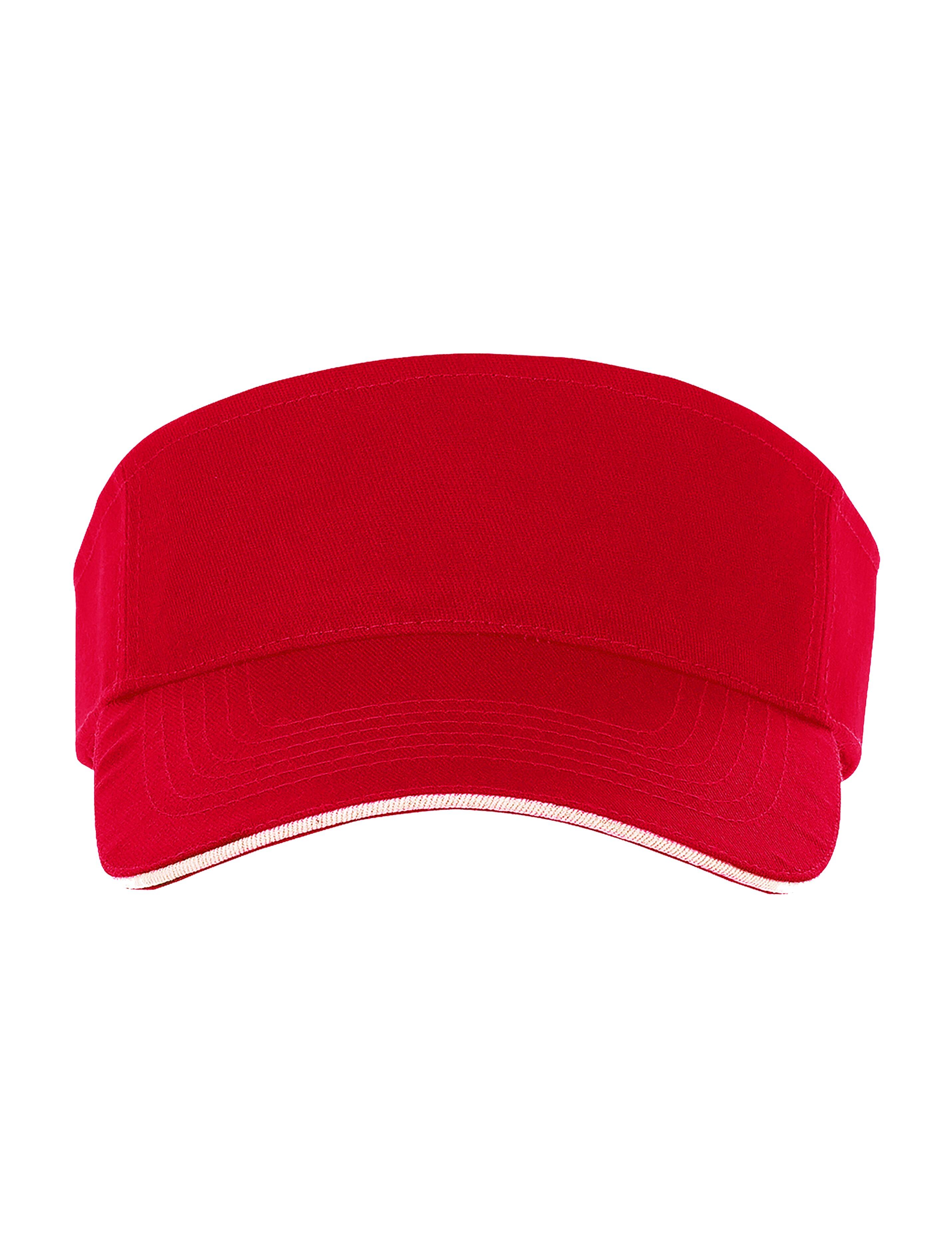 Personalised Sun Visor Red with embroidery