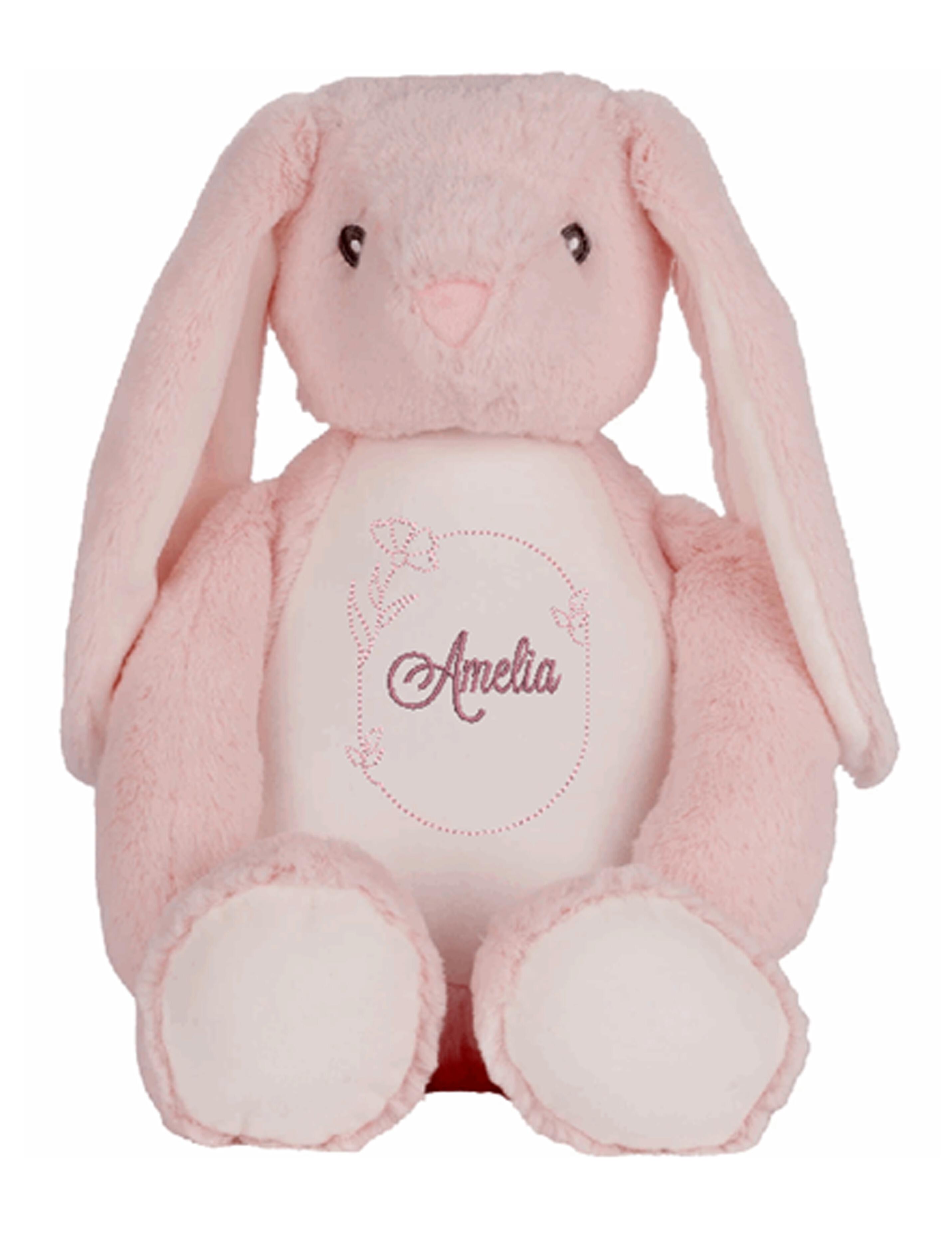 Personalised Large Pink Soft Bunny