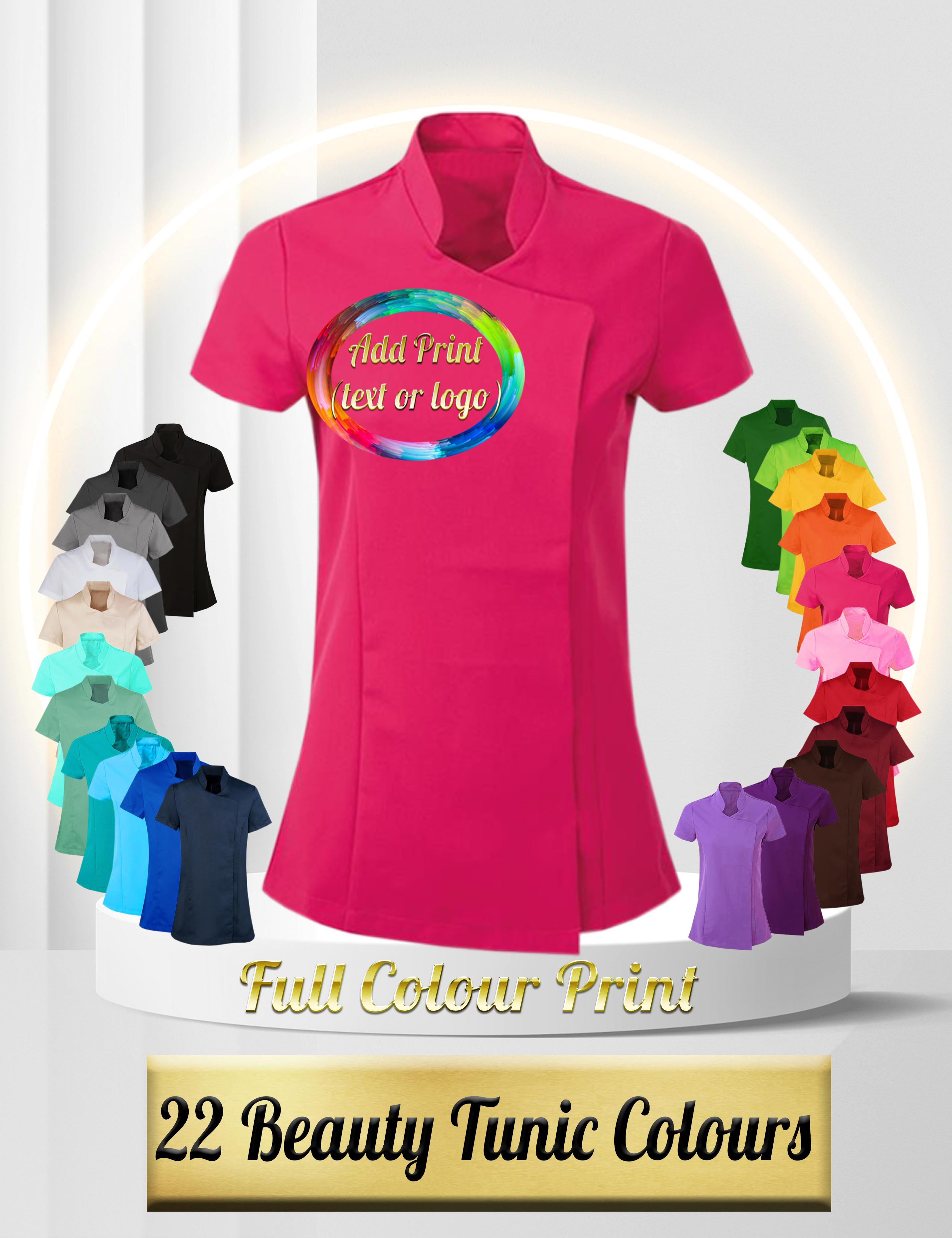 Full colour printed beauty tunic