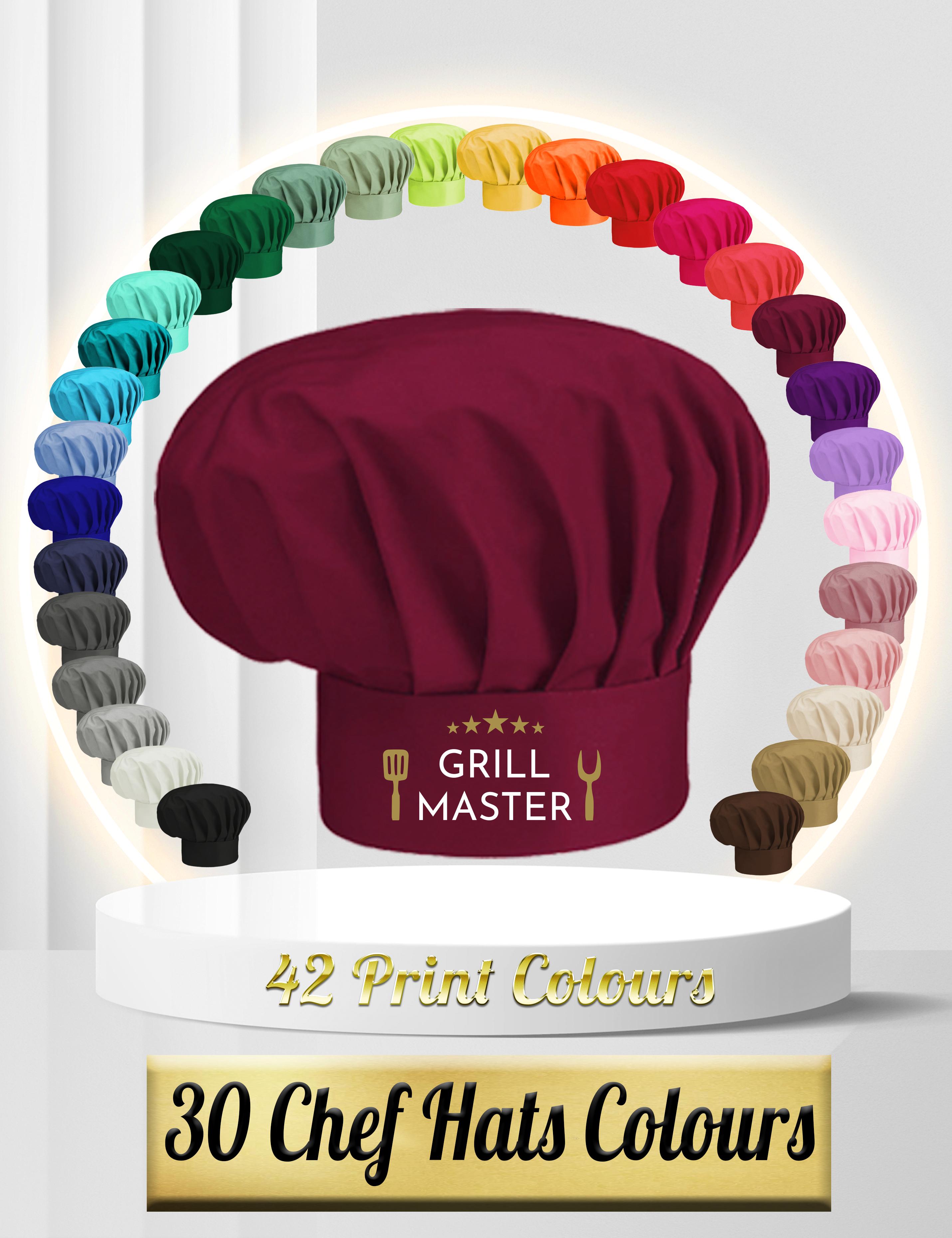 Grill Master Chef's Hat Printed