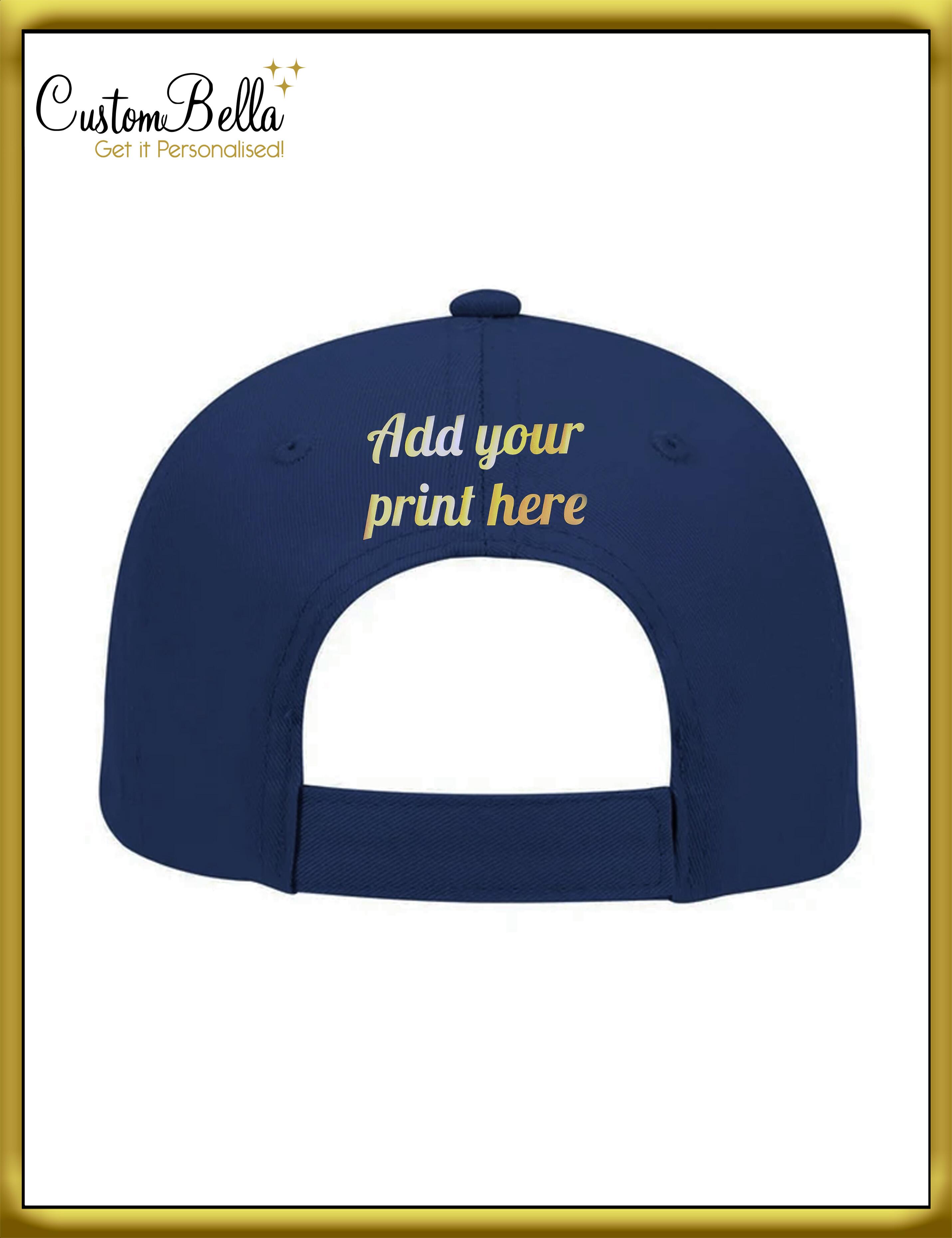 Personalised Printed Baseball cap back circle