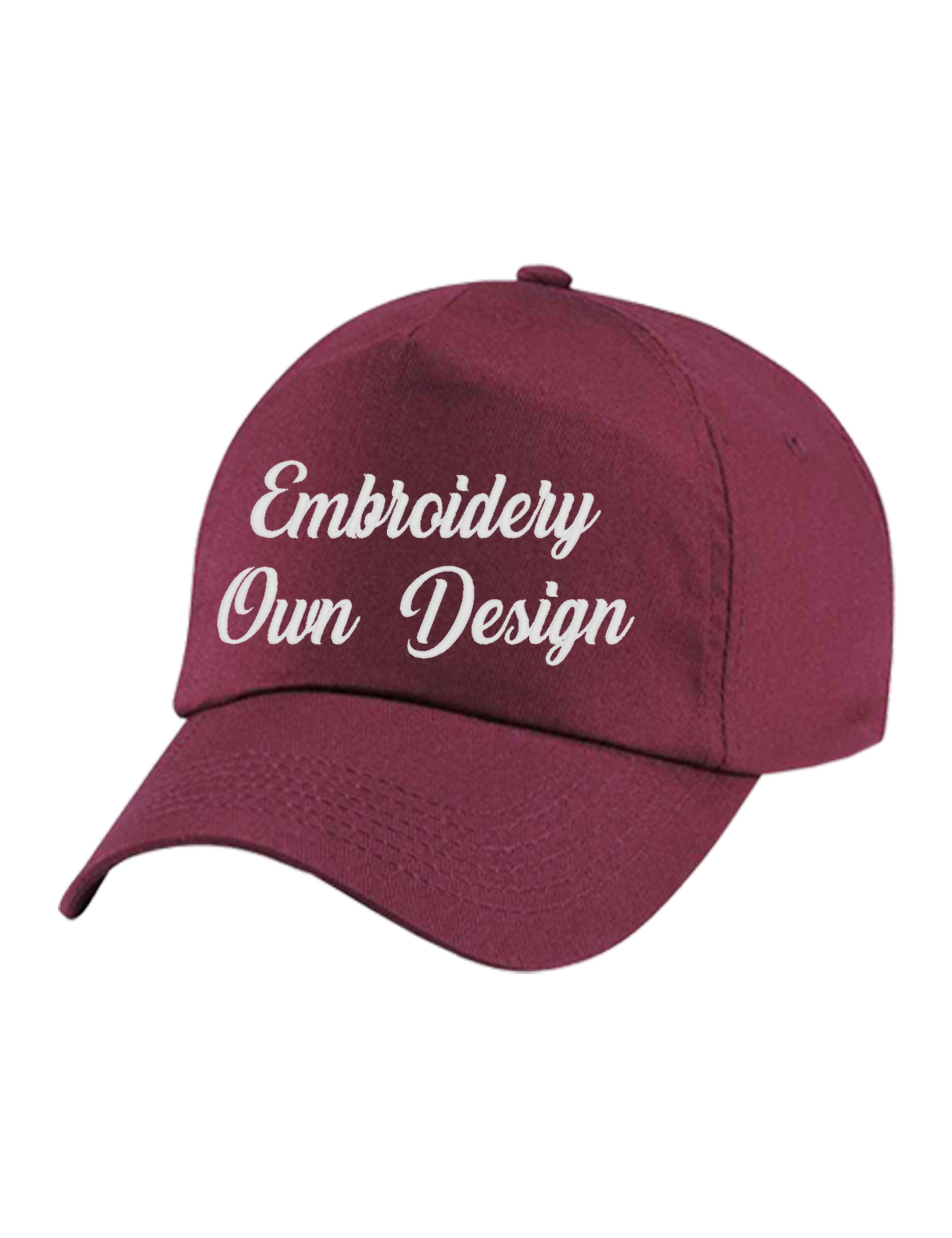 Embroidered Baseball Cap Burgundy