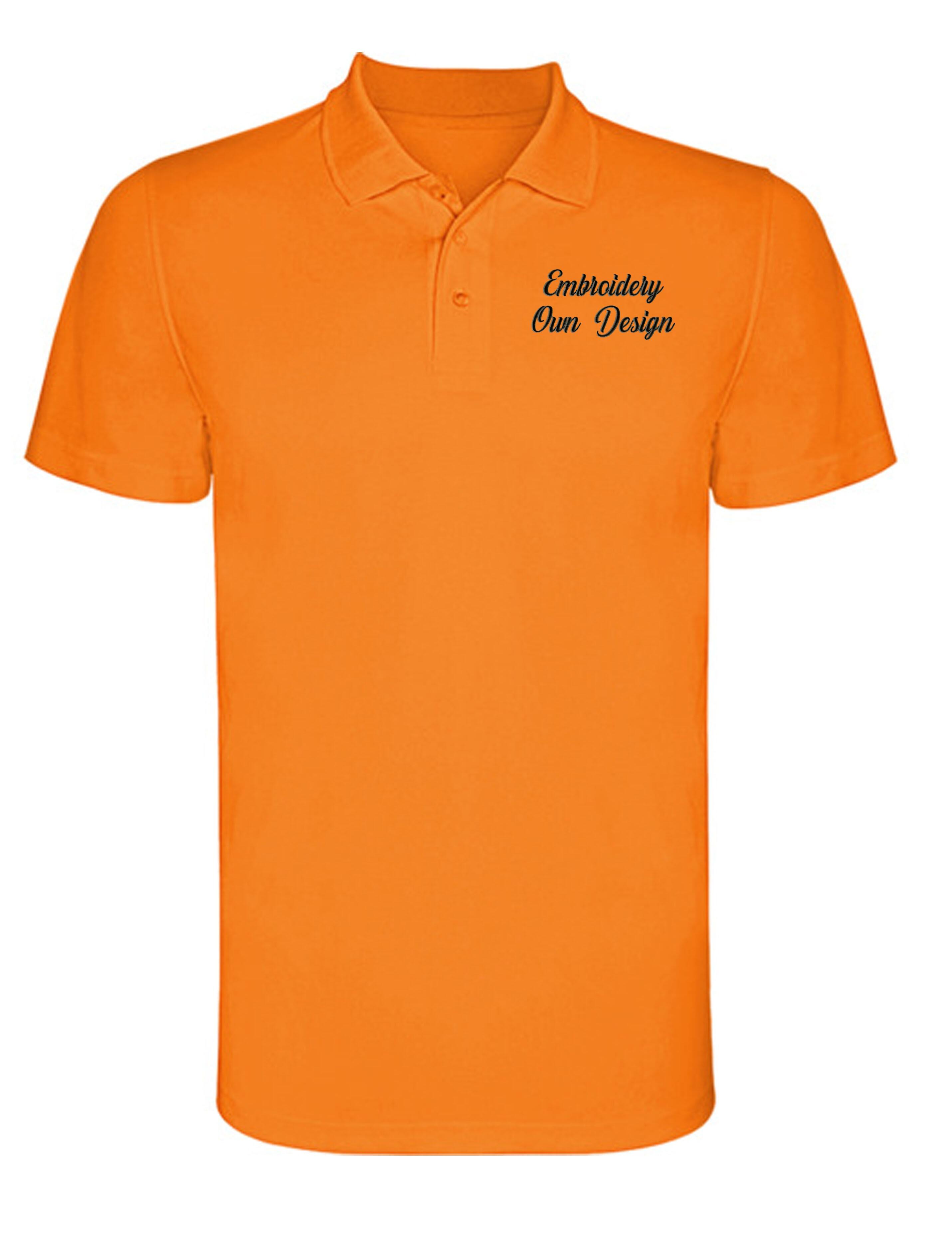 neon orange dri fit shirt