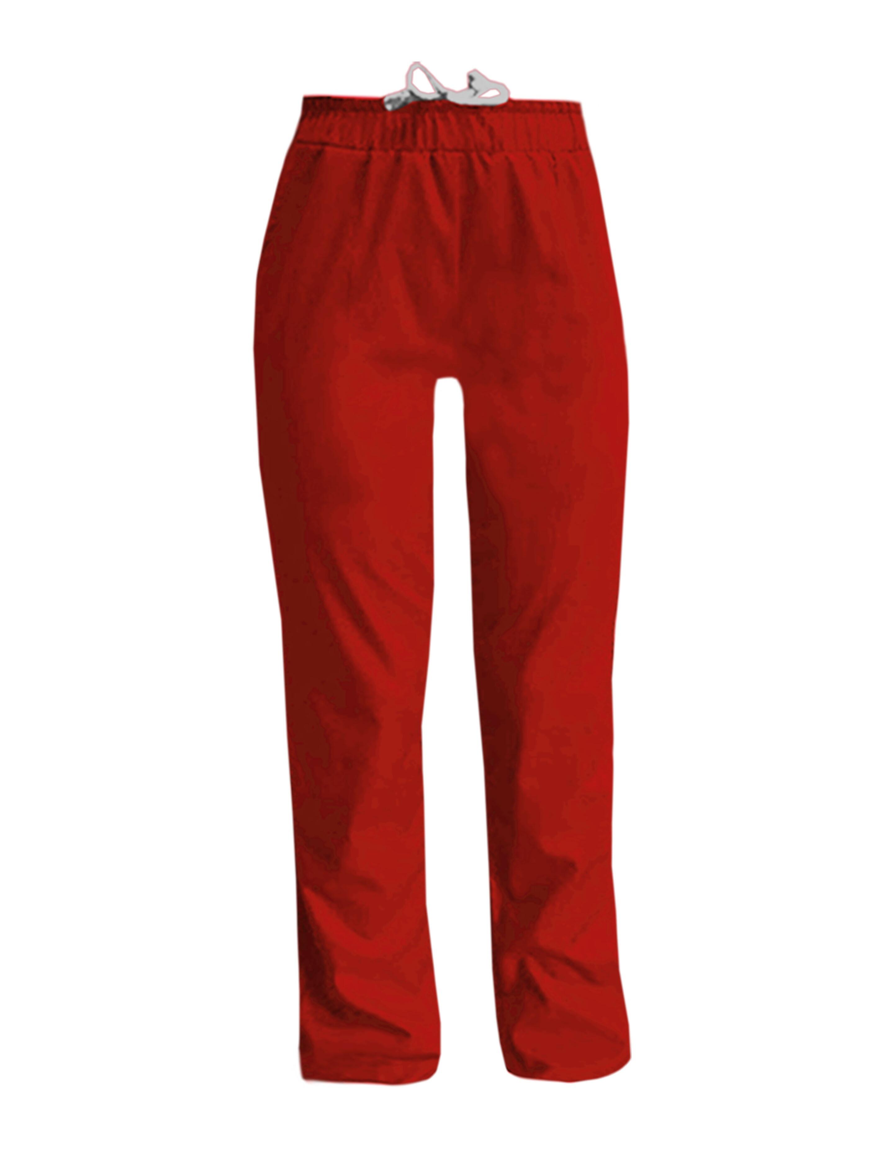 Personalised Women's Beauty Salon Trouser Red