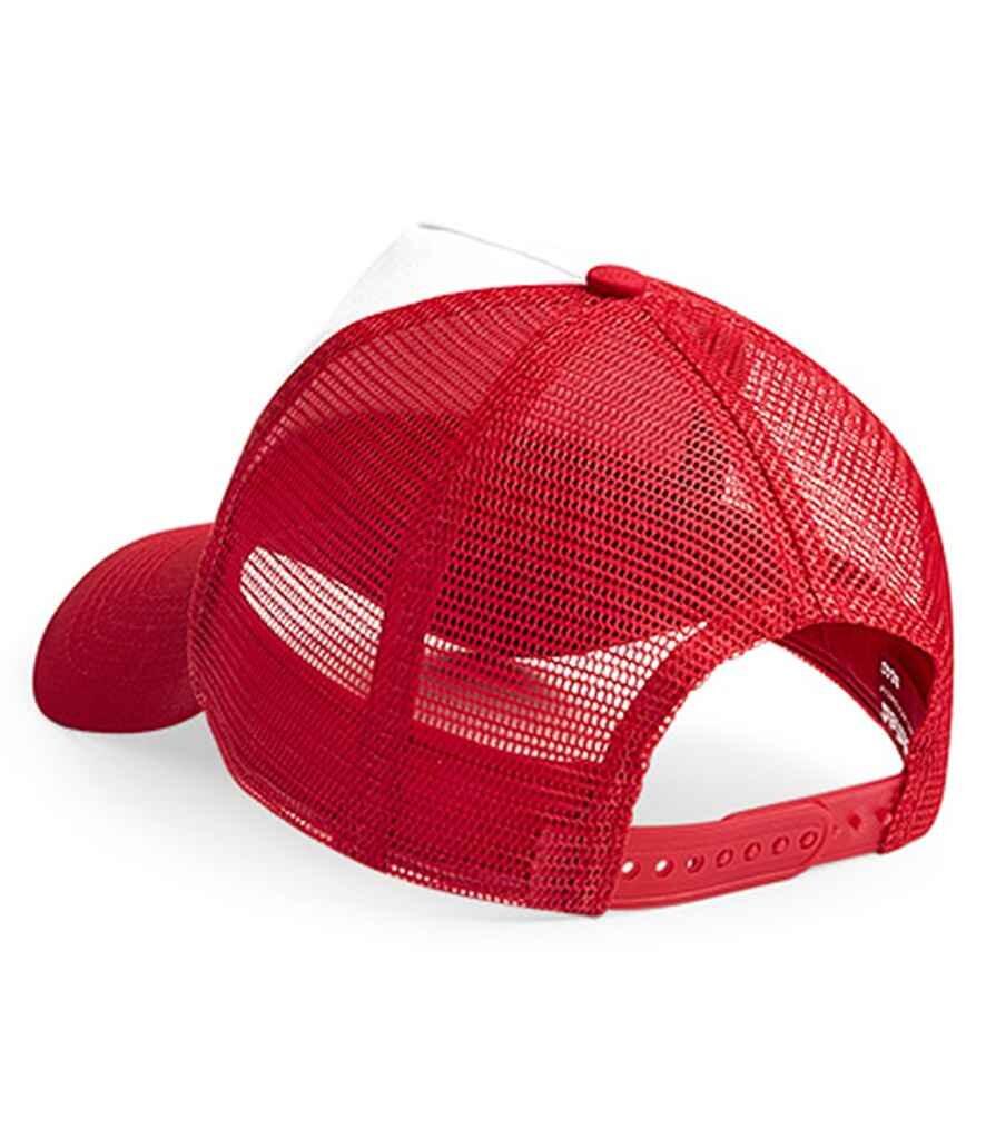 Custom Embroidered Snapback Trucker Cap Red/White