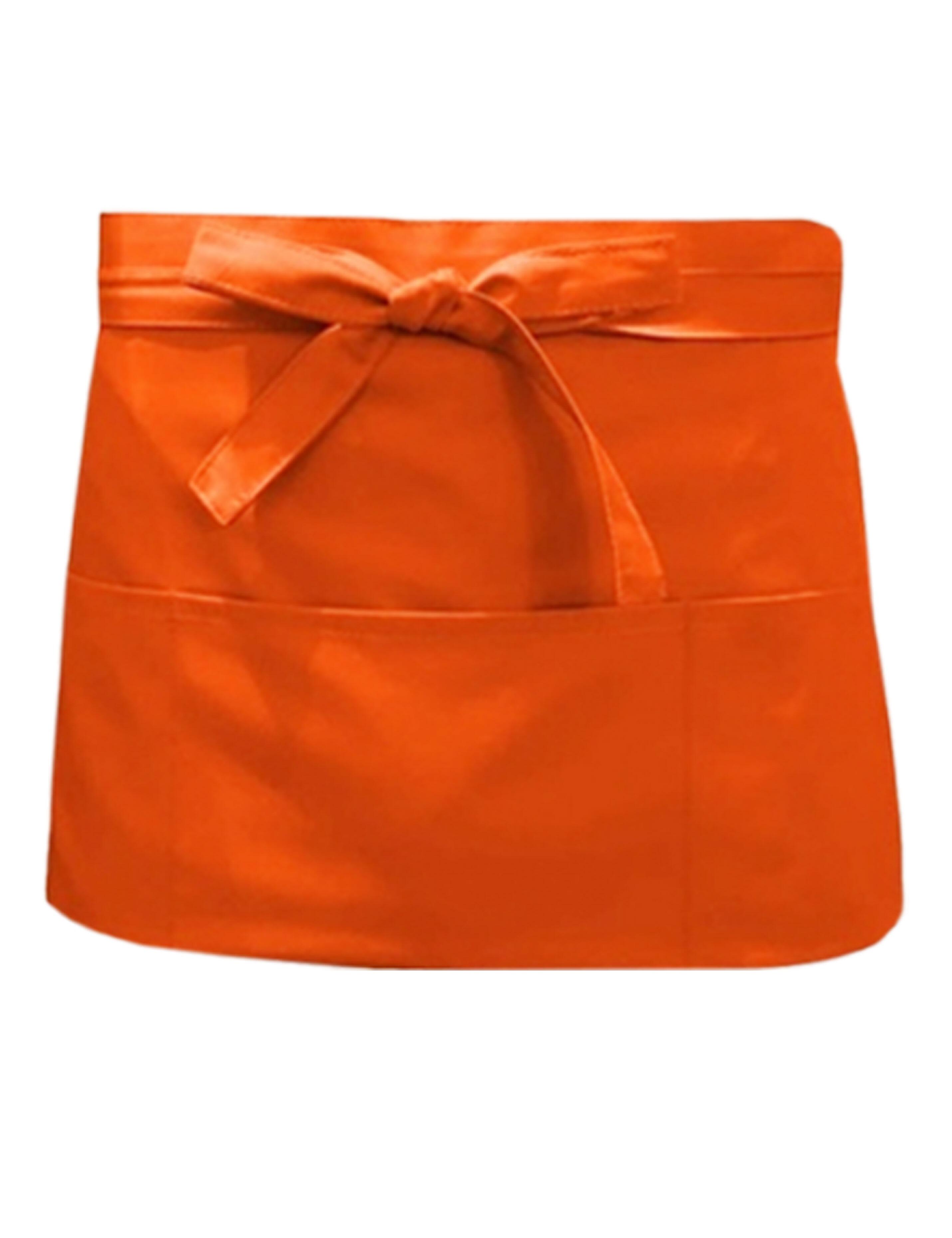 Nibano short bar apron orange