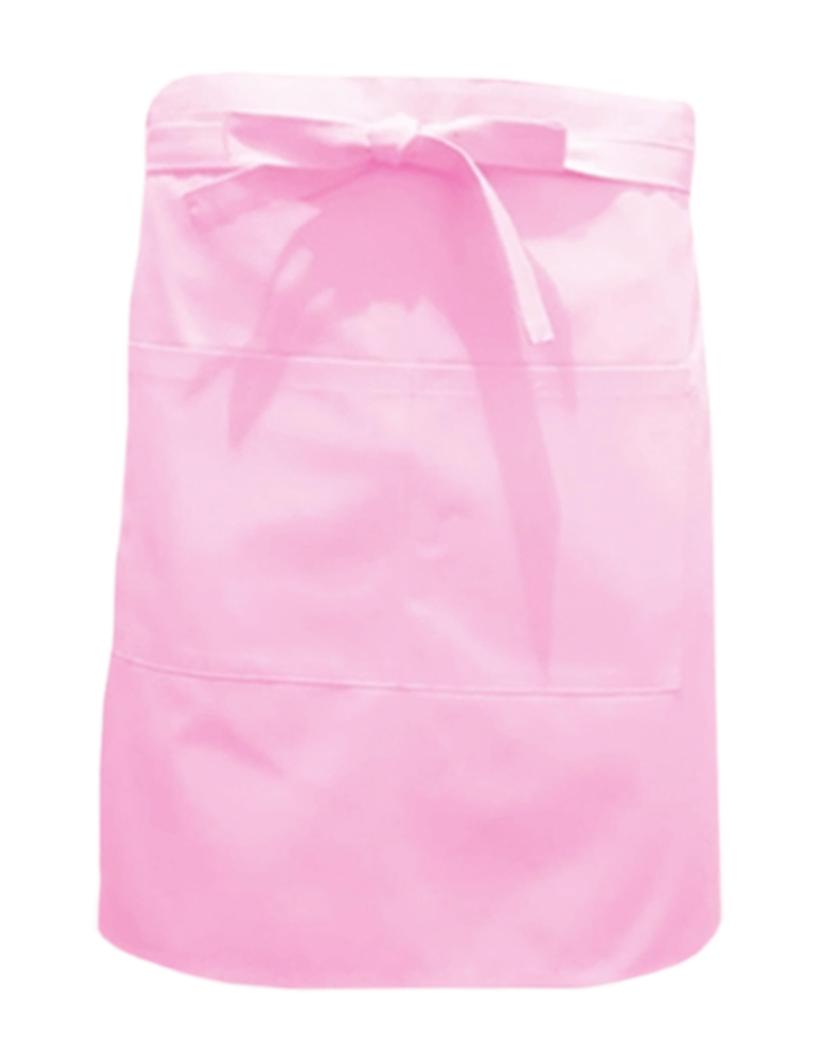Nibano Mid Length Waist Apron with pockets Pink
