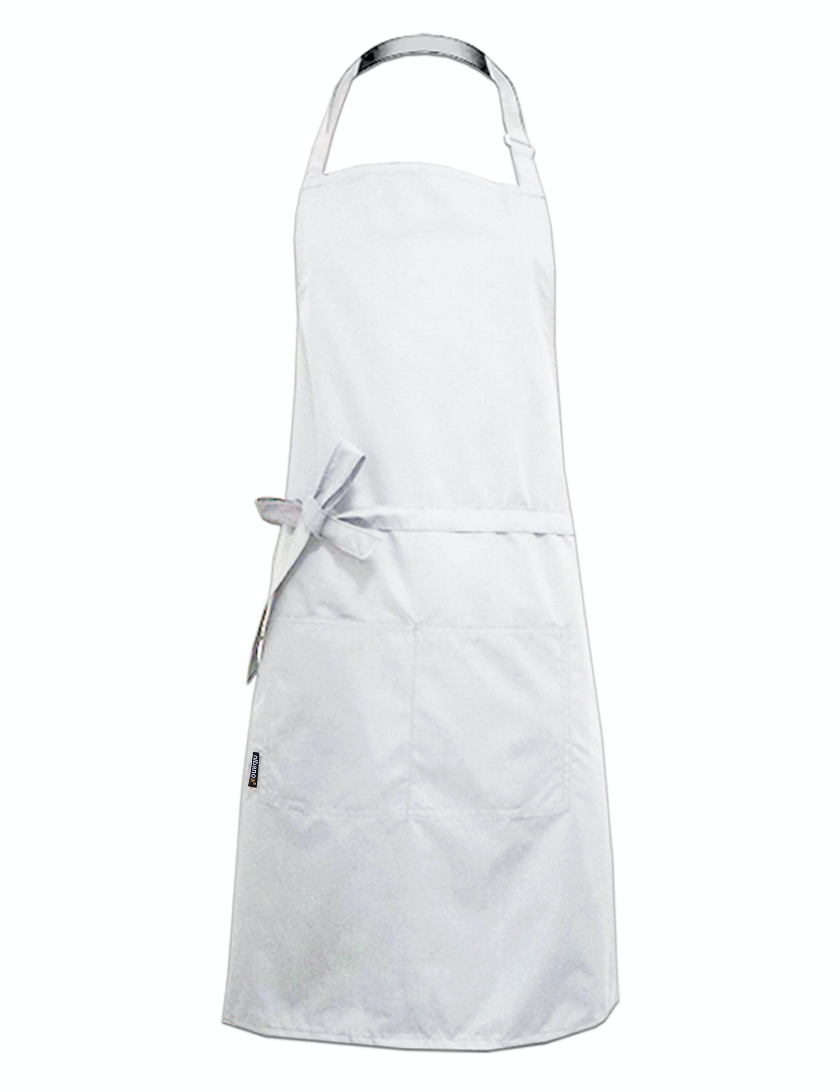 Nibano waterproof hair and beauty salon apron white