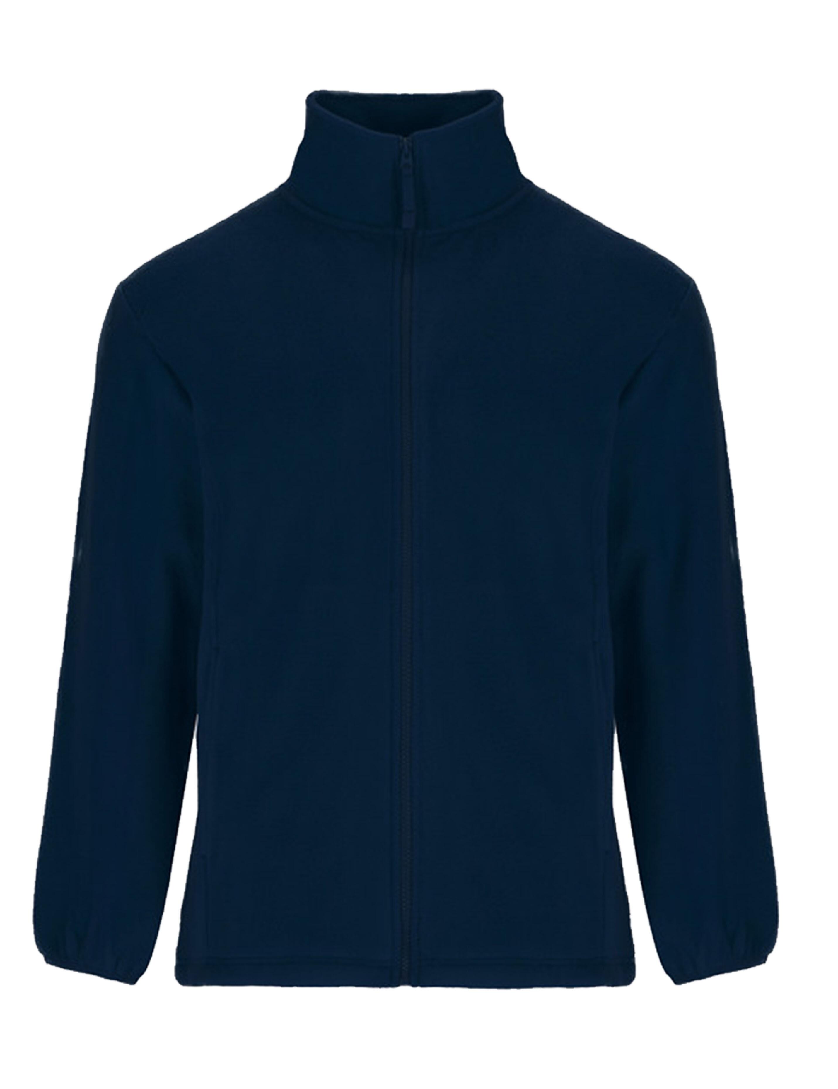 Navy fleece jacket plain or embroidered
