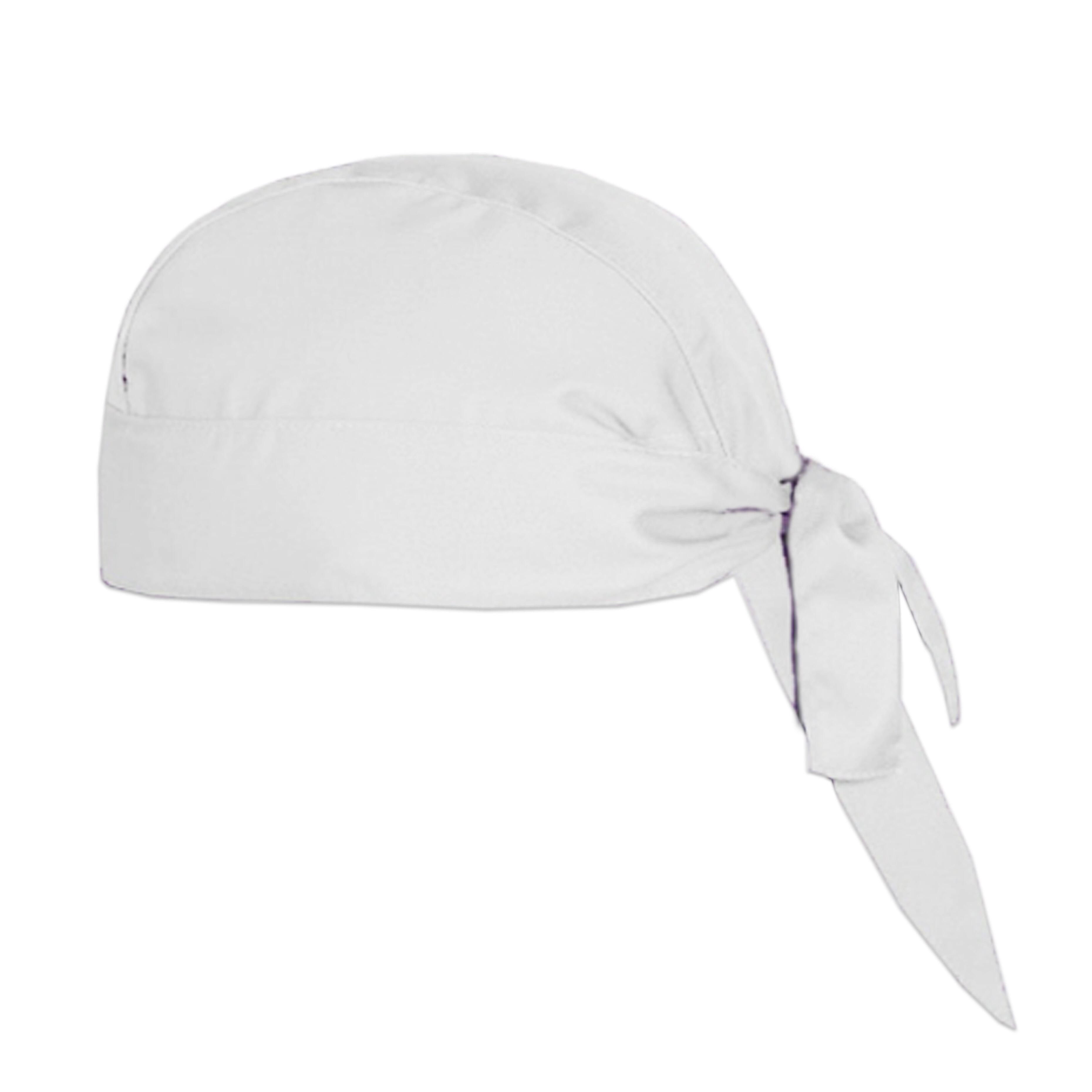 White rofessional chef bandana for kitchen staff
