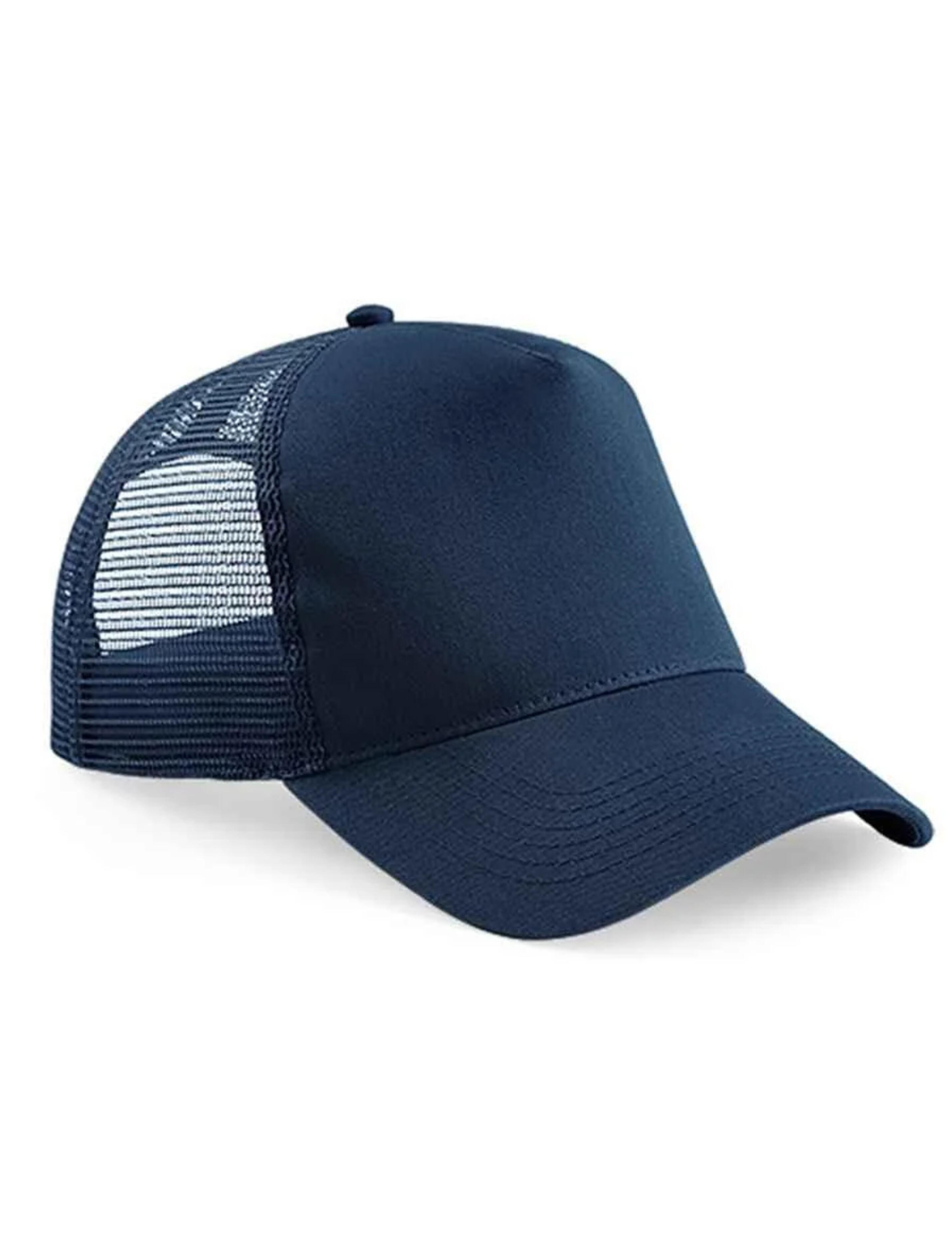 Personalised Embroidered Snapback Trucker Cap Navy