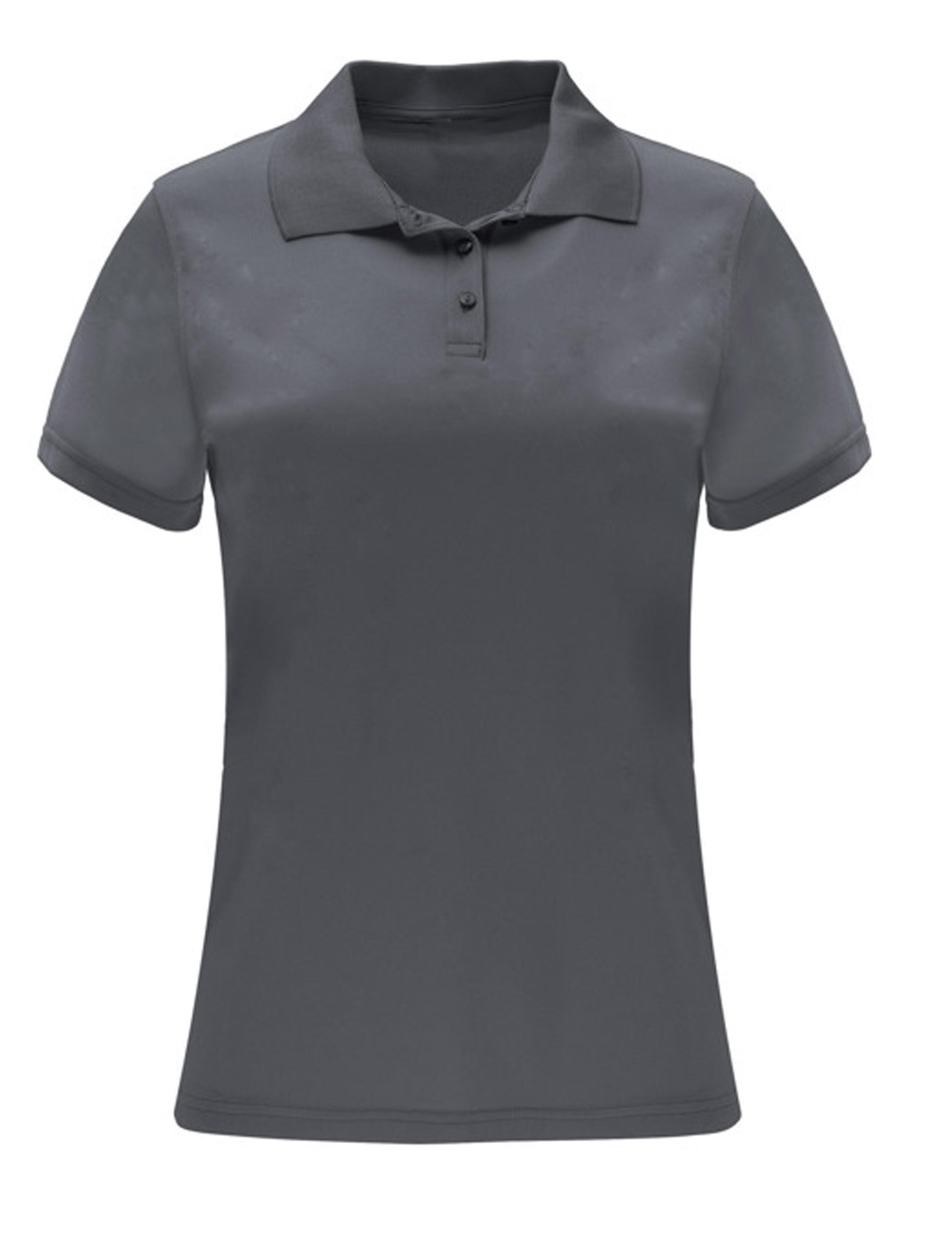 Grey women’s Dri-FIT polo shirt athletic fit quick-dry fabric plain or branded design