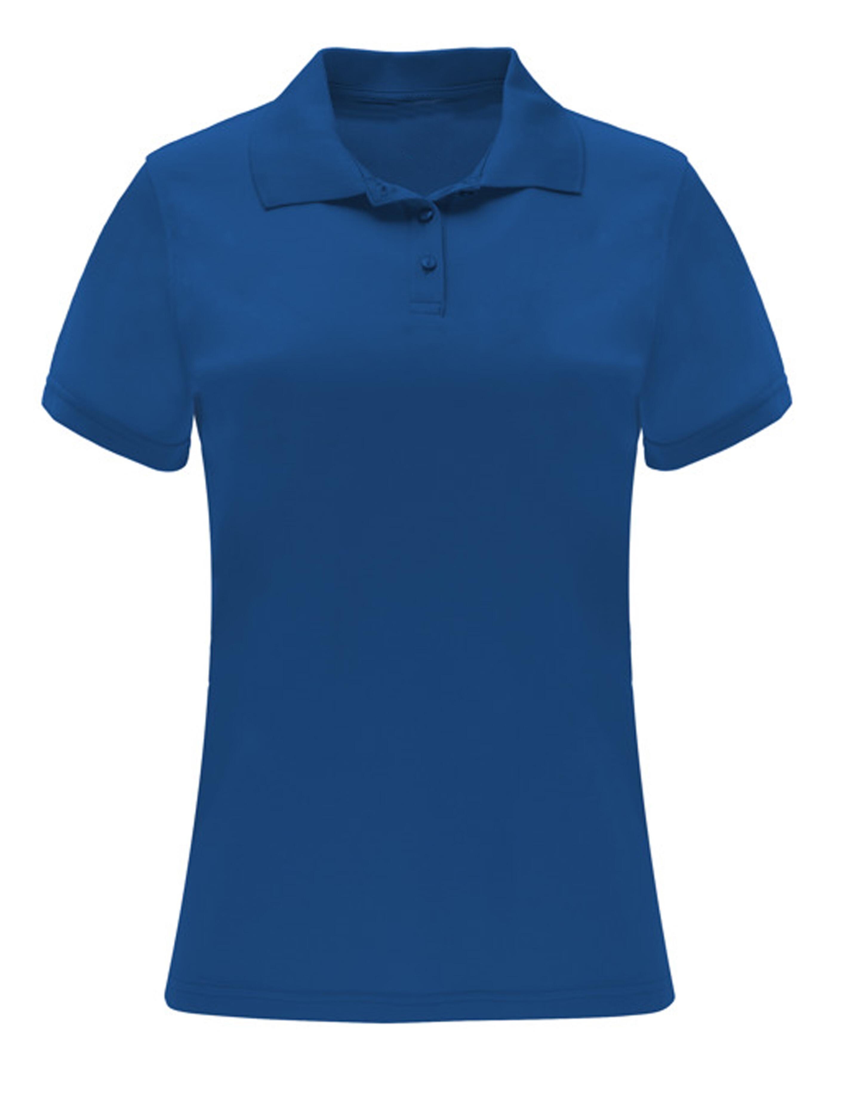Plain Royal Blue Dri-FIT polo shirt for women suitable for print or logo embroidery