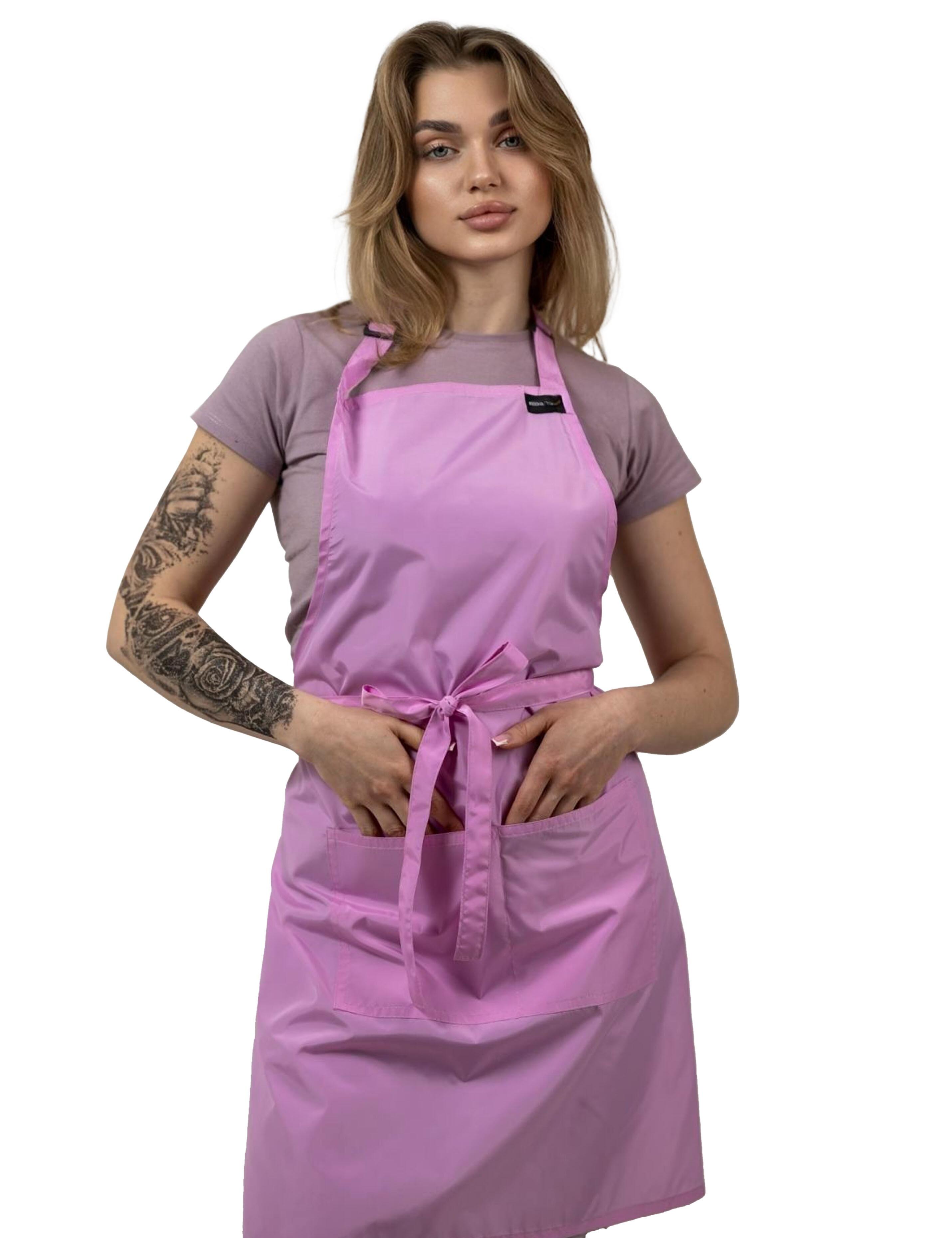 Professional pink salon apron waterproof