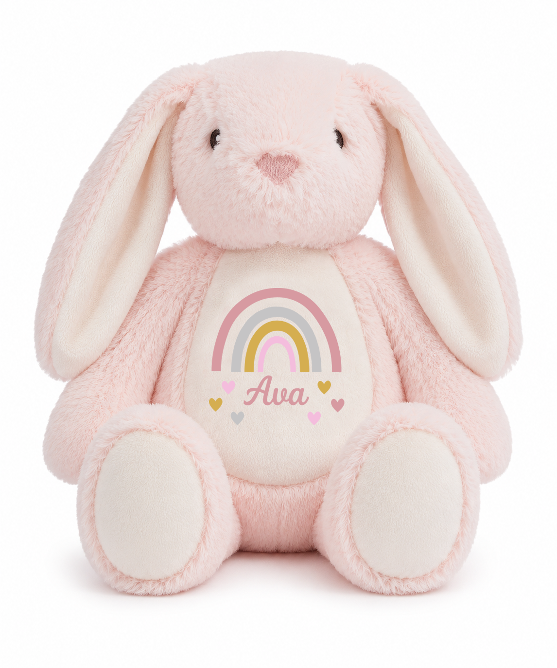 Personalised small bunny pink with print