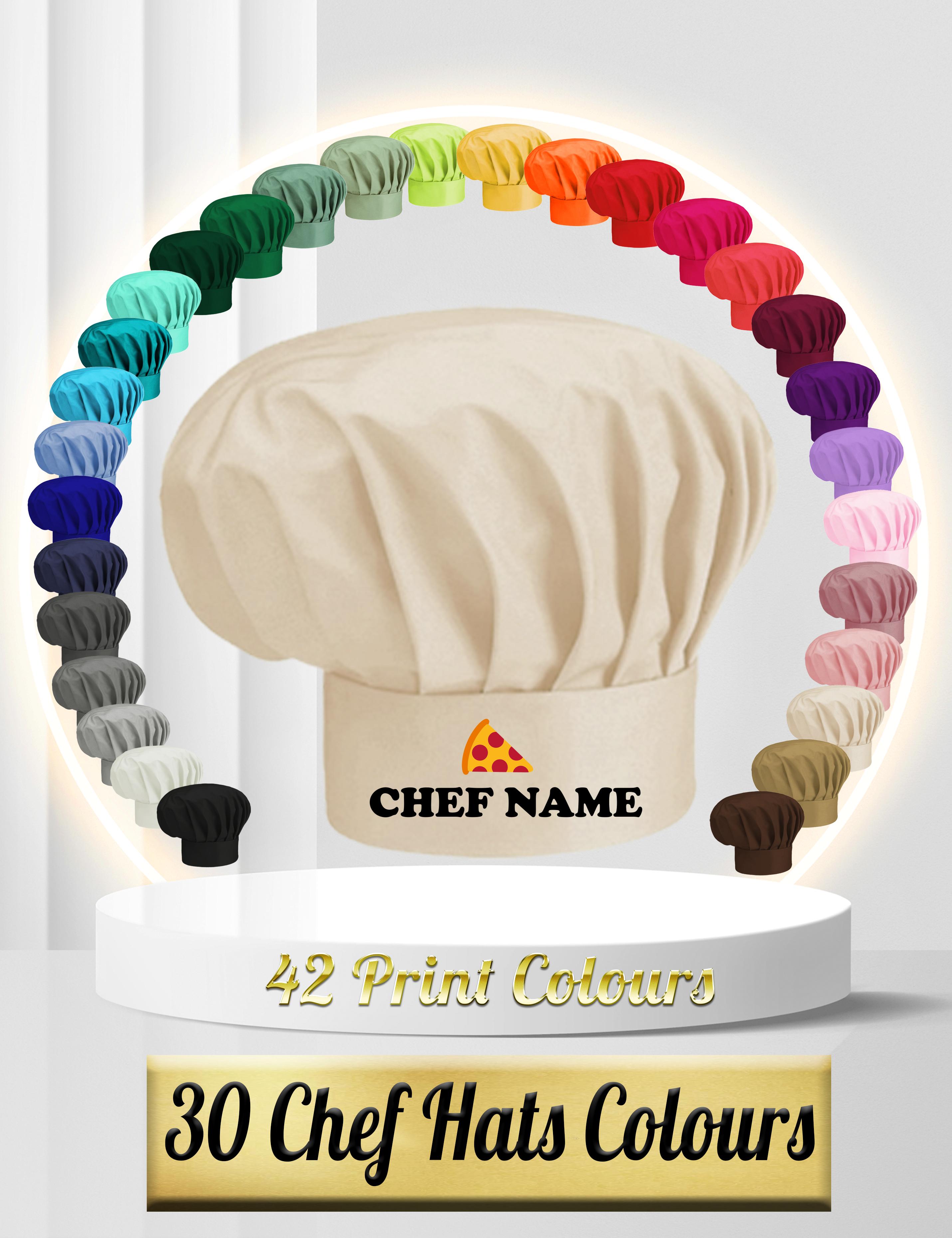 Pizza Chef's hat printed