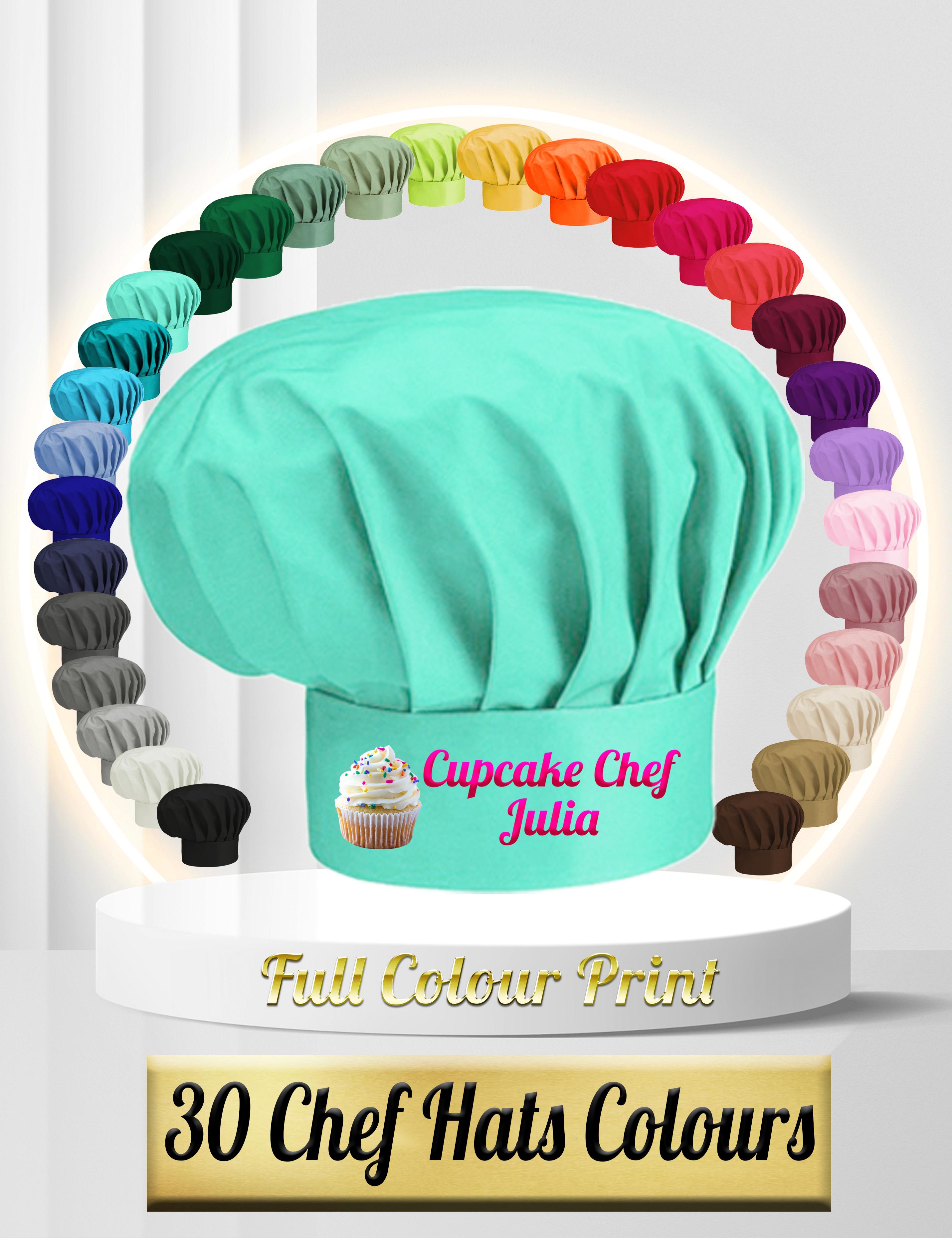 Cupcake Printed Chef Hat