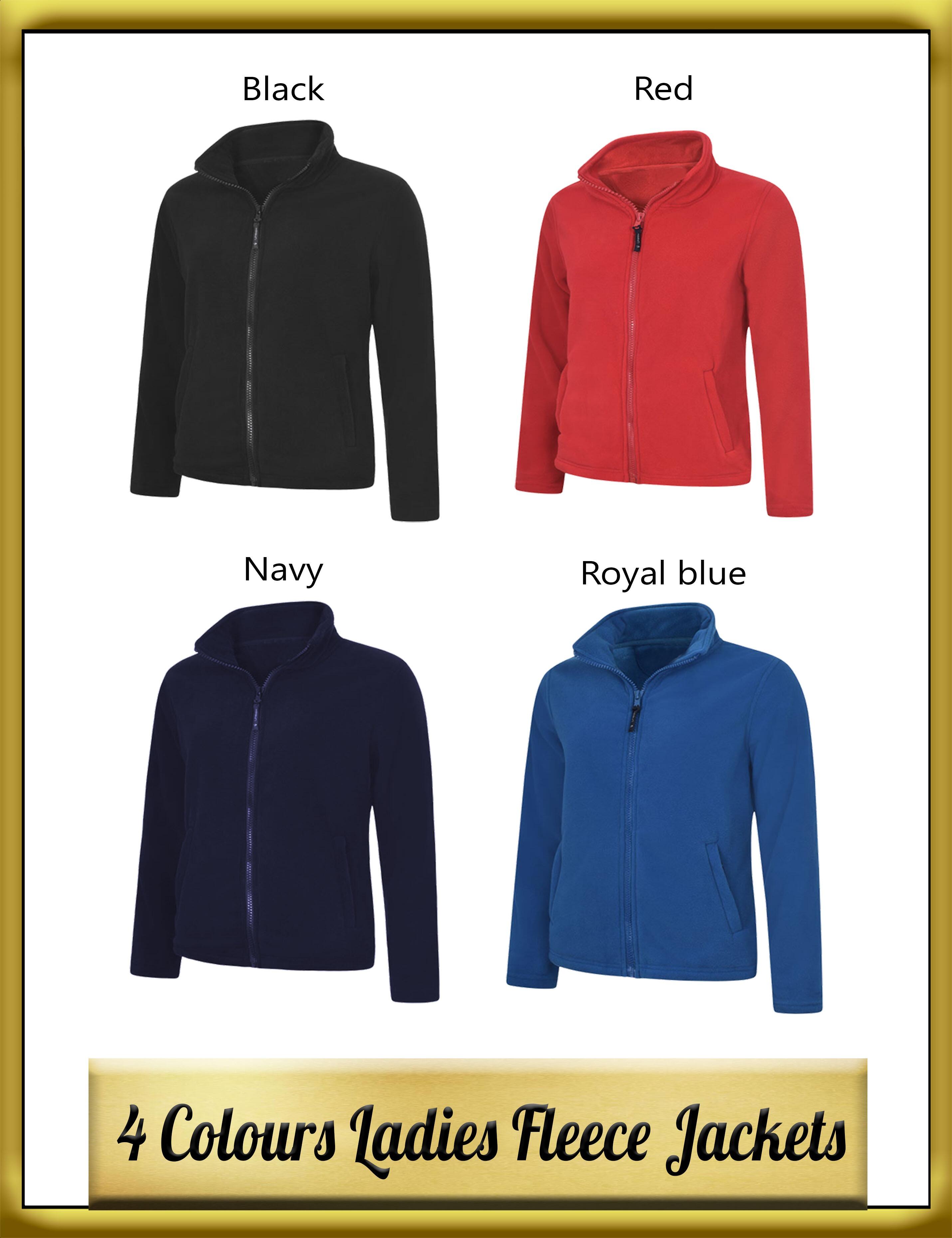 Personalised Embroiderd women's Golf Fleece Jacket colours