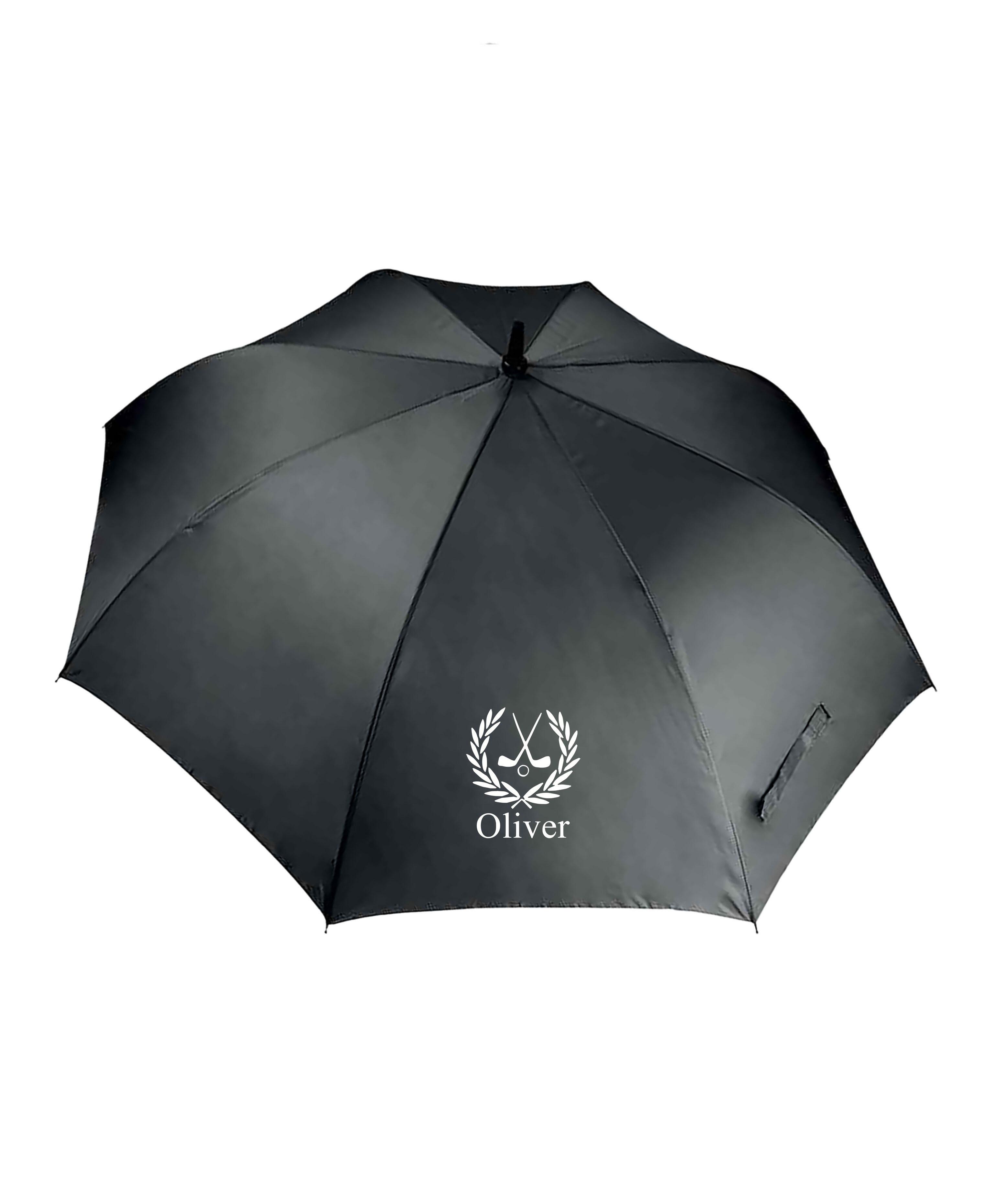 Personalised X-Large Golf Umbrella Black