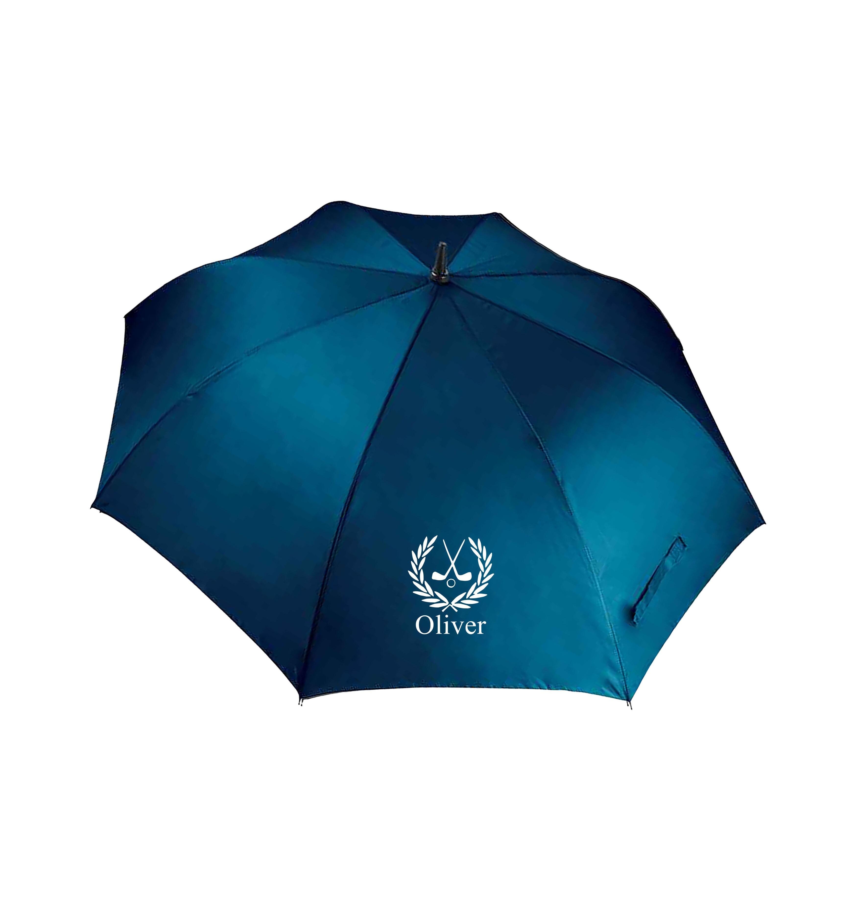 Personalised Large Golf Umbrella Navy
