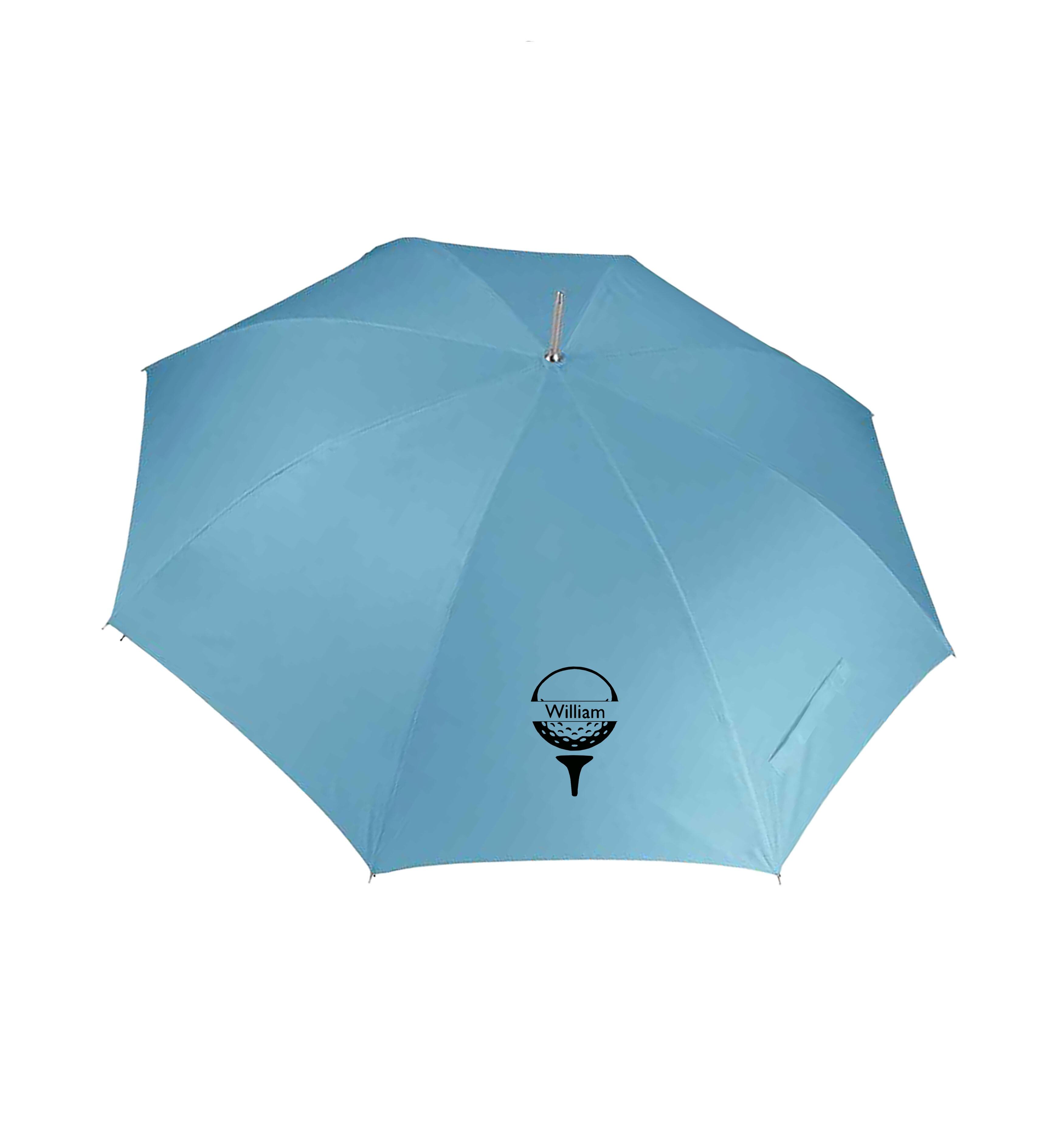 Golf Ball Design Large Golf Umbrella Sky Blue
