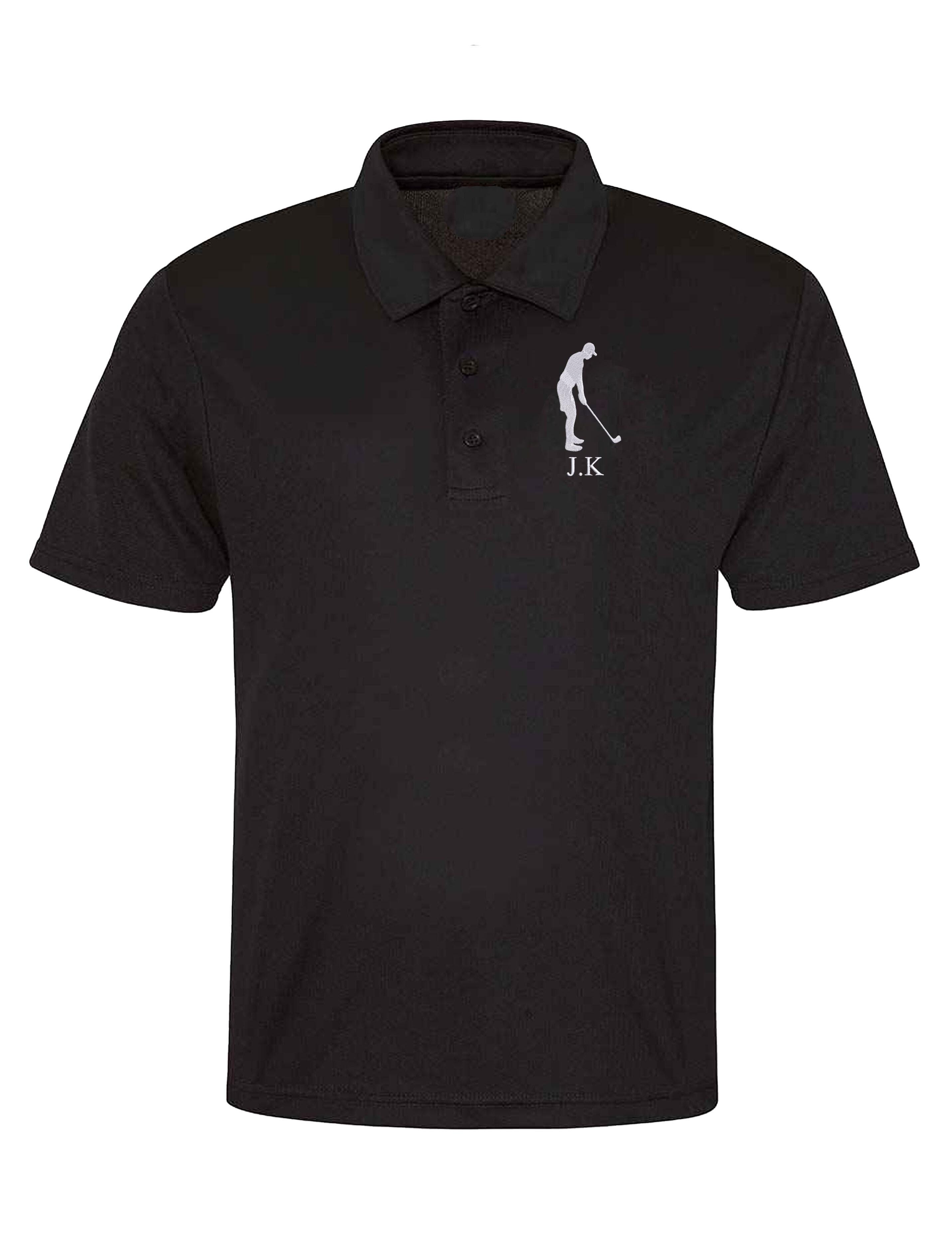 Men's Golf Design Dri-Fit Golf Polo Shirt black