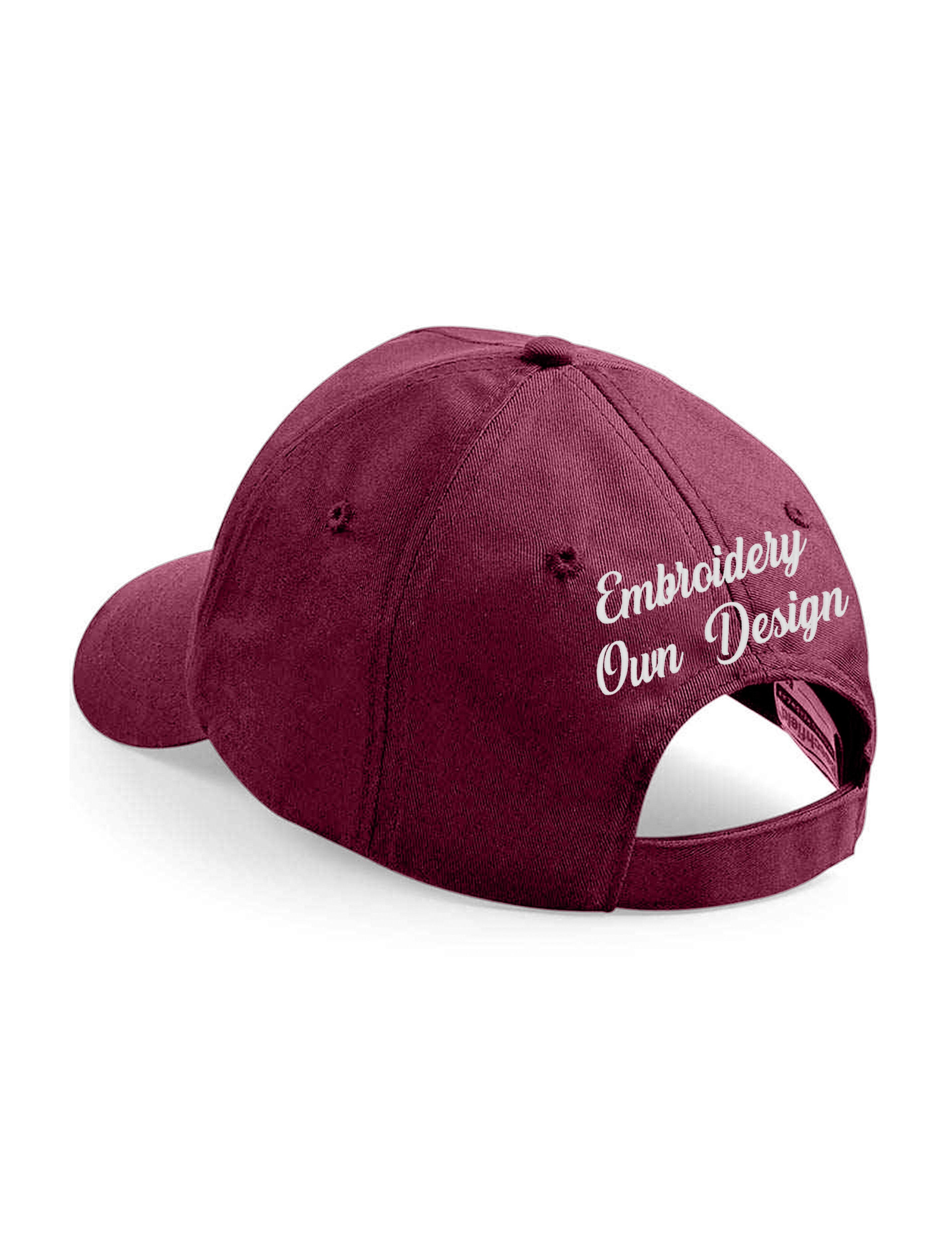 Baseball Cap Burgundy with back embroidery