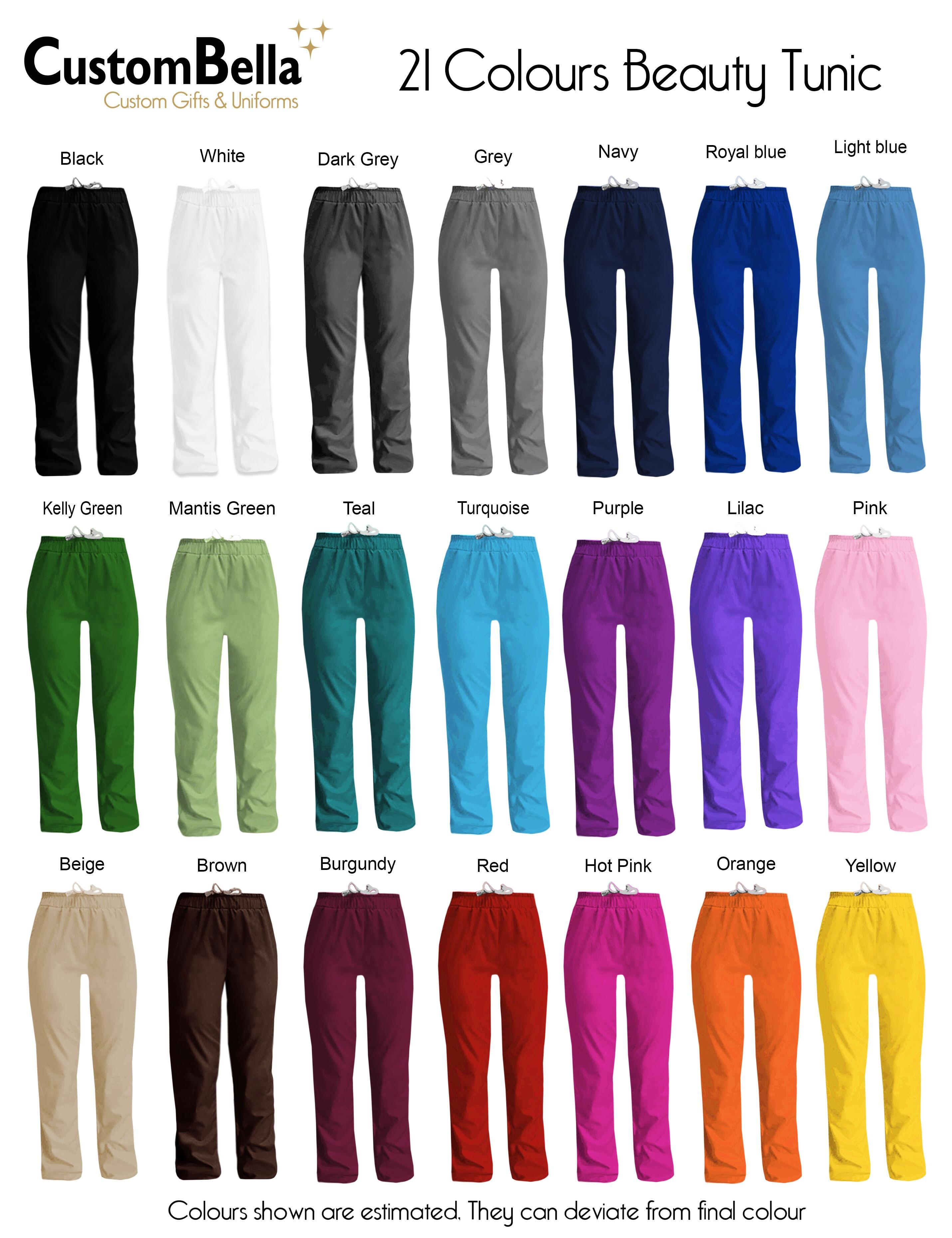 Custom Women's Beauty salon trouser hot pink