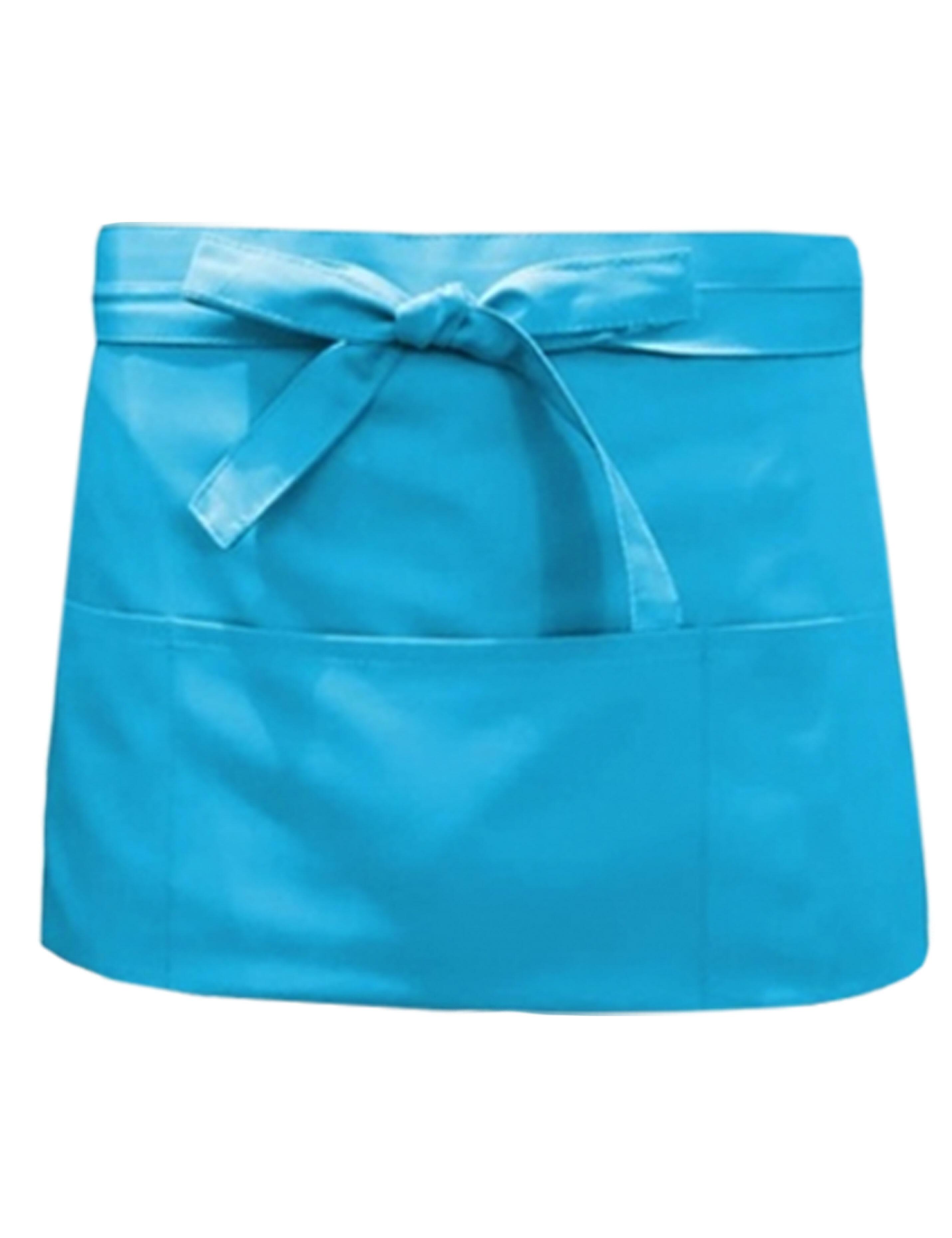 Nibano short bar apron turquoise