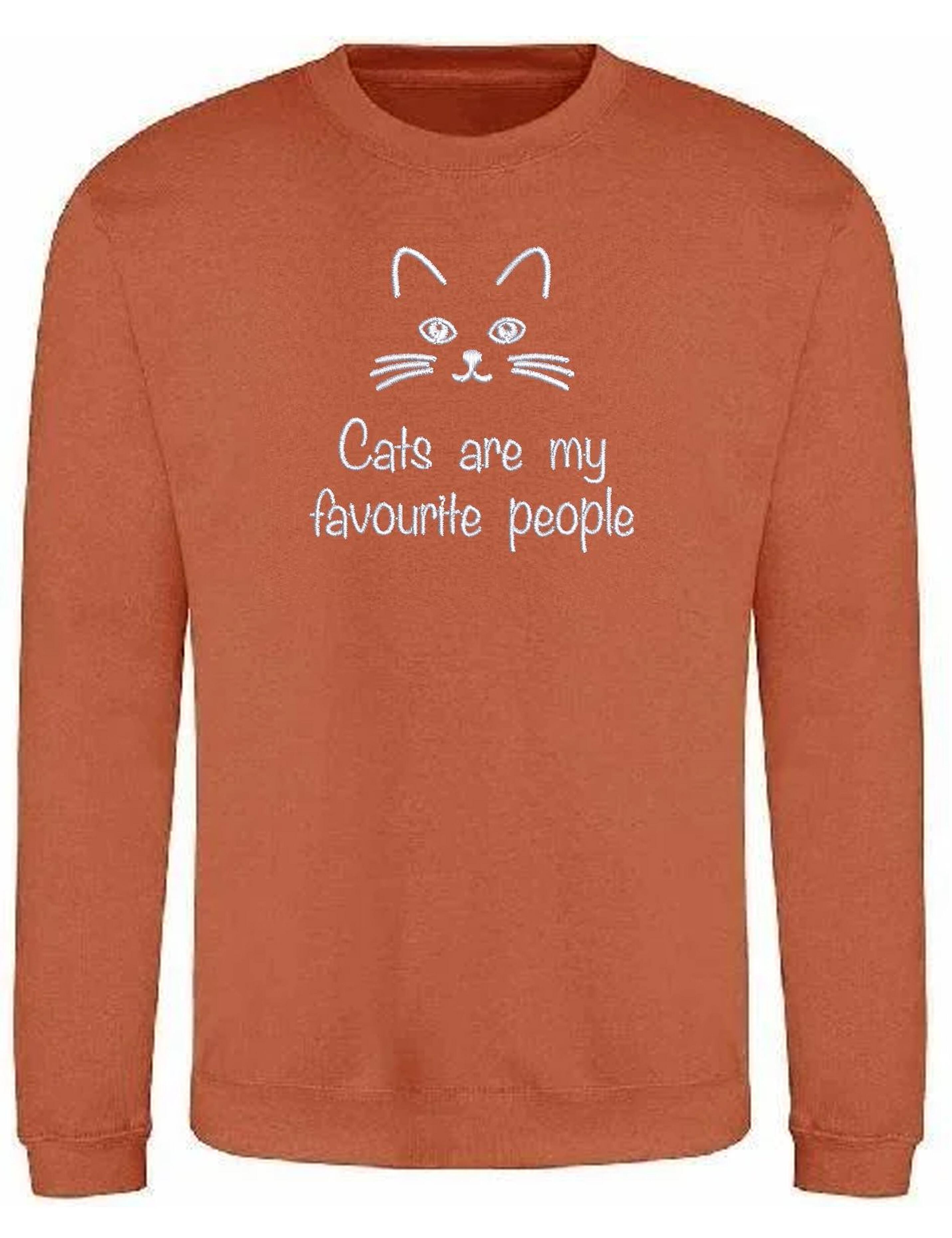 Custom Embroidered Cat Jumper Ginger Biscuit