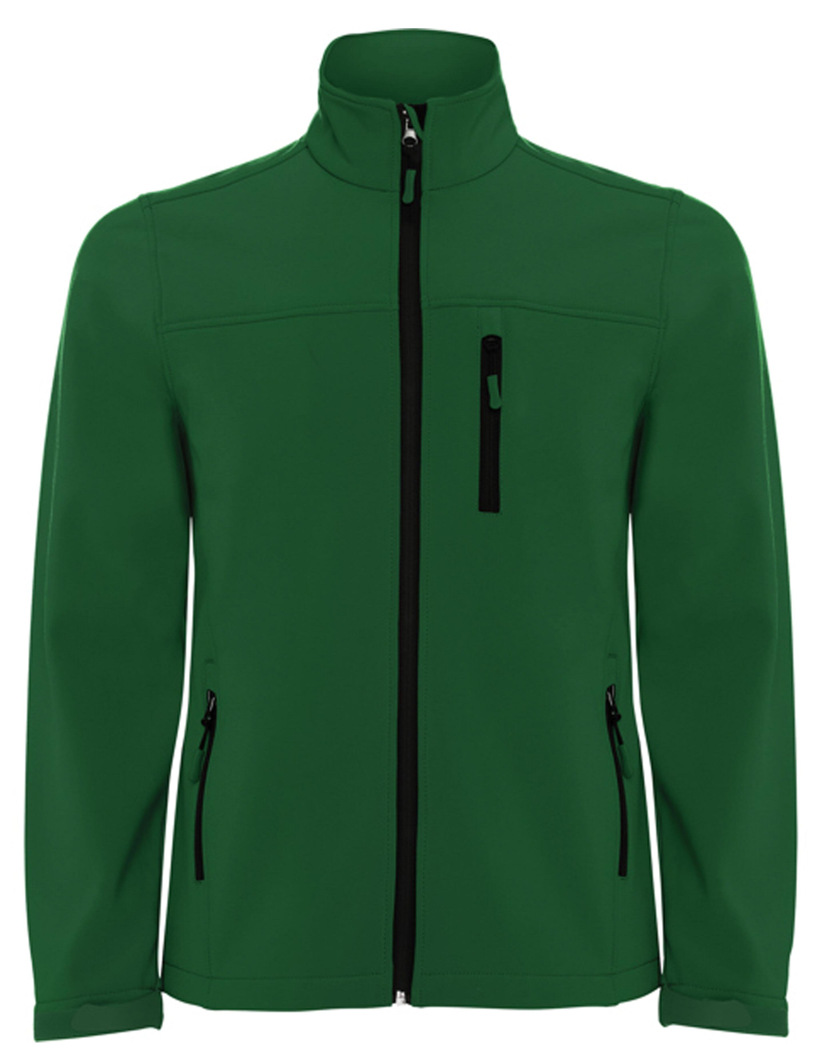 Bottle Green softshell jacket suitable for printing or embroidery