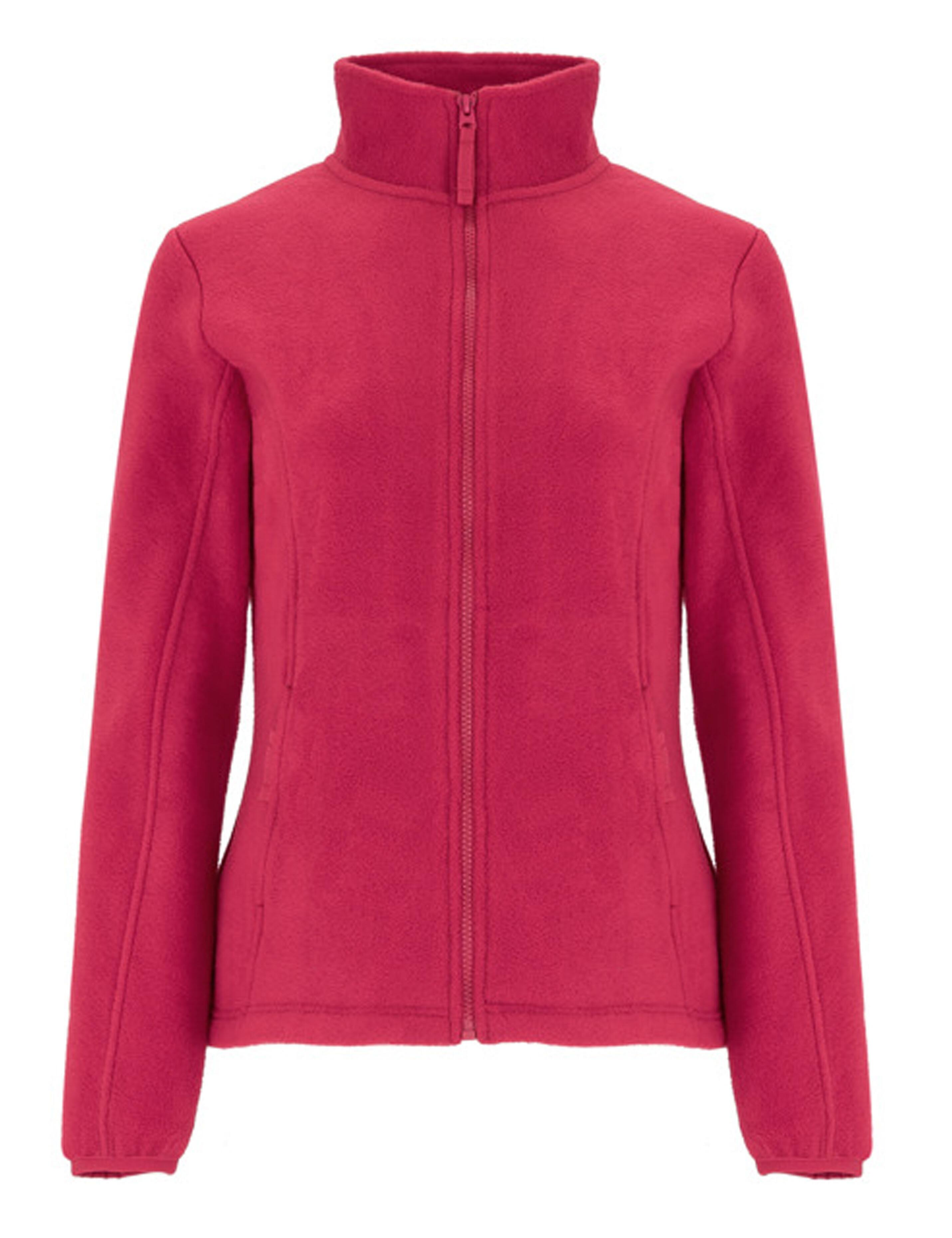 Hot Pink fleece jacket women plain or embroidered