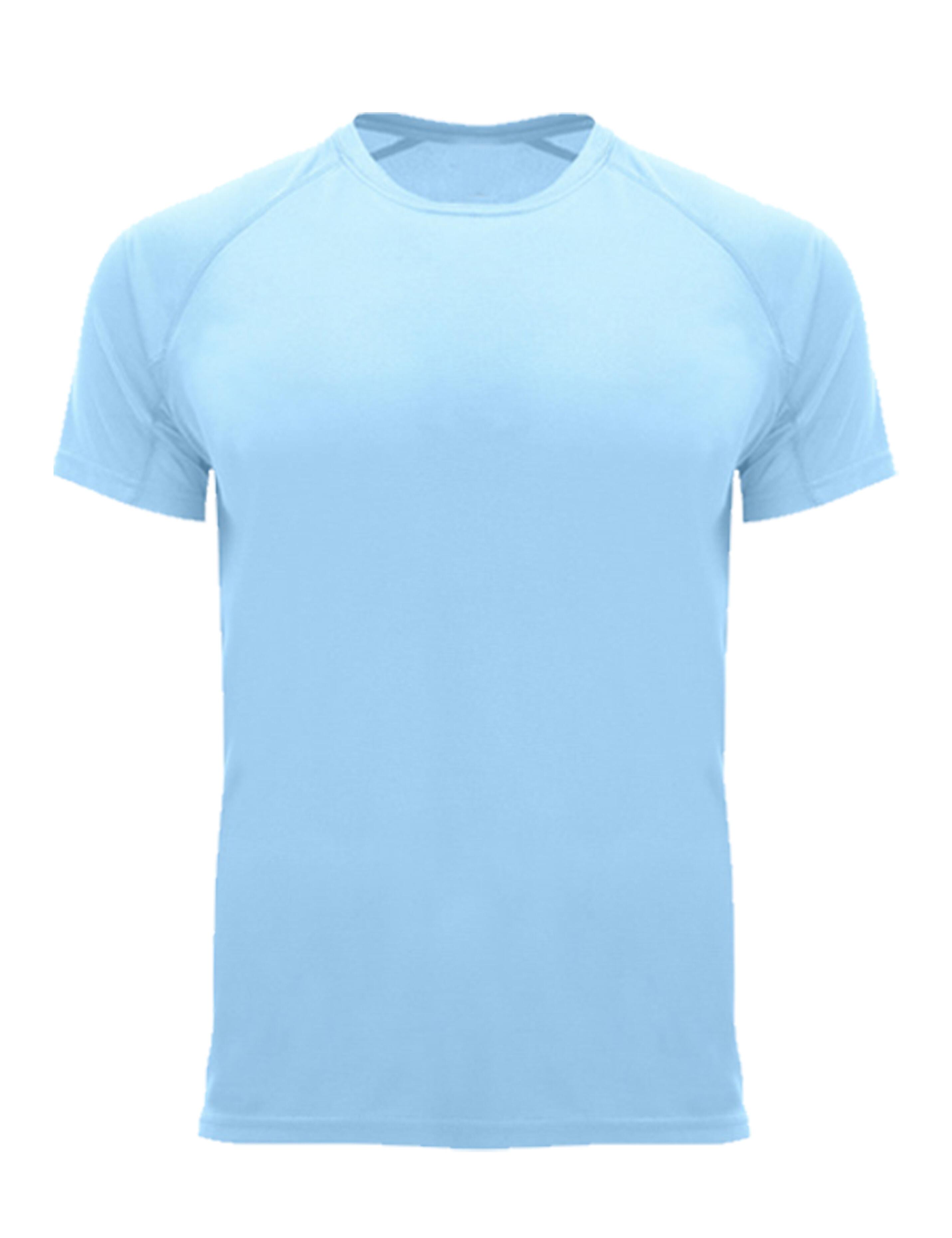 Light Blue Dri Fit gym and fitness T-shirt – plain or custom printed