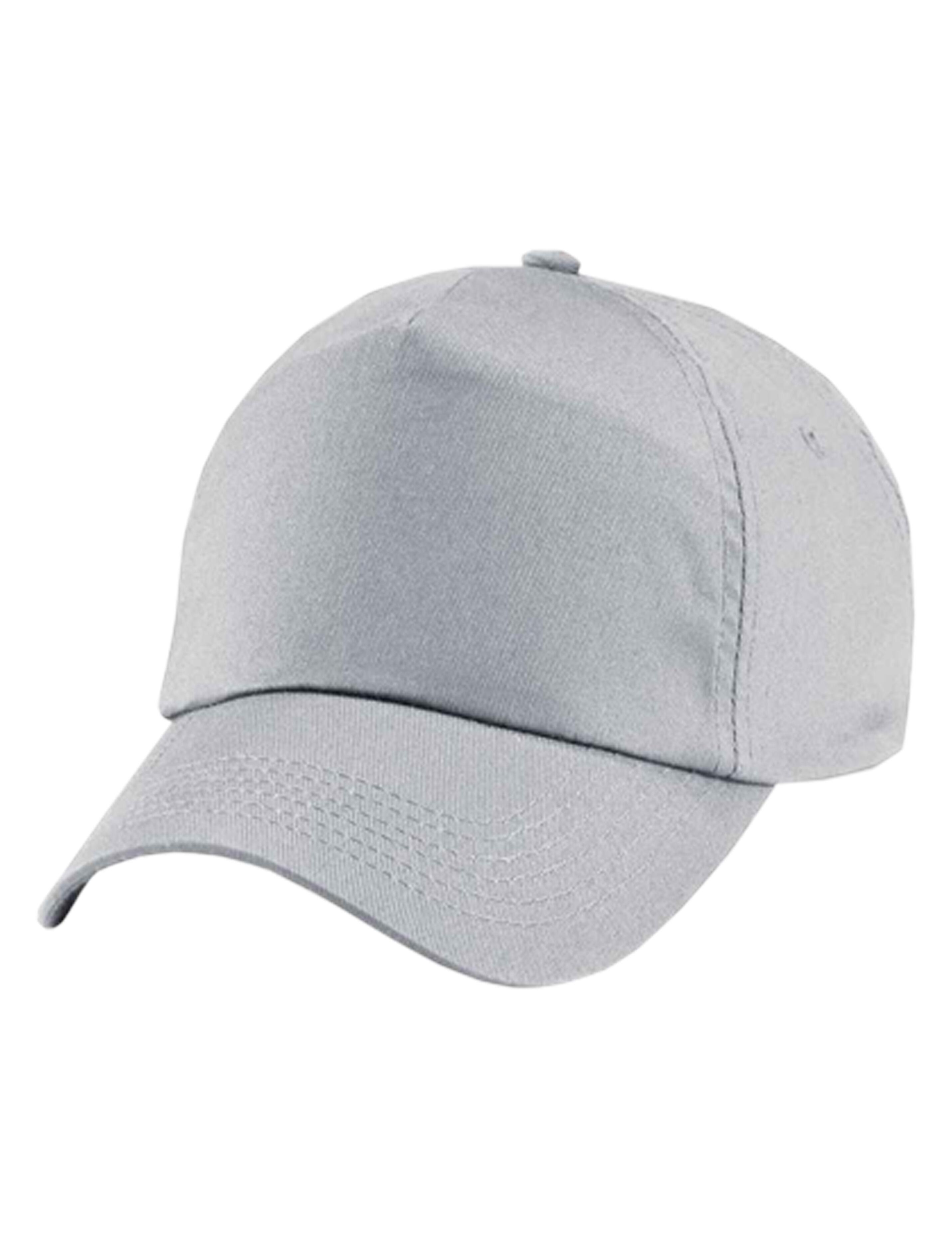 Premium Light Grey baseball cap for embroidery or logo printing